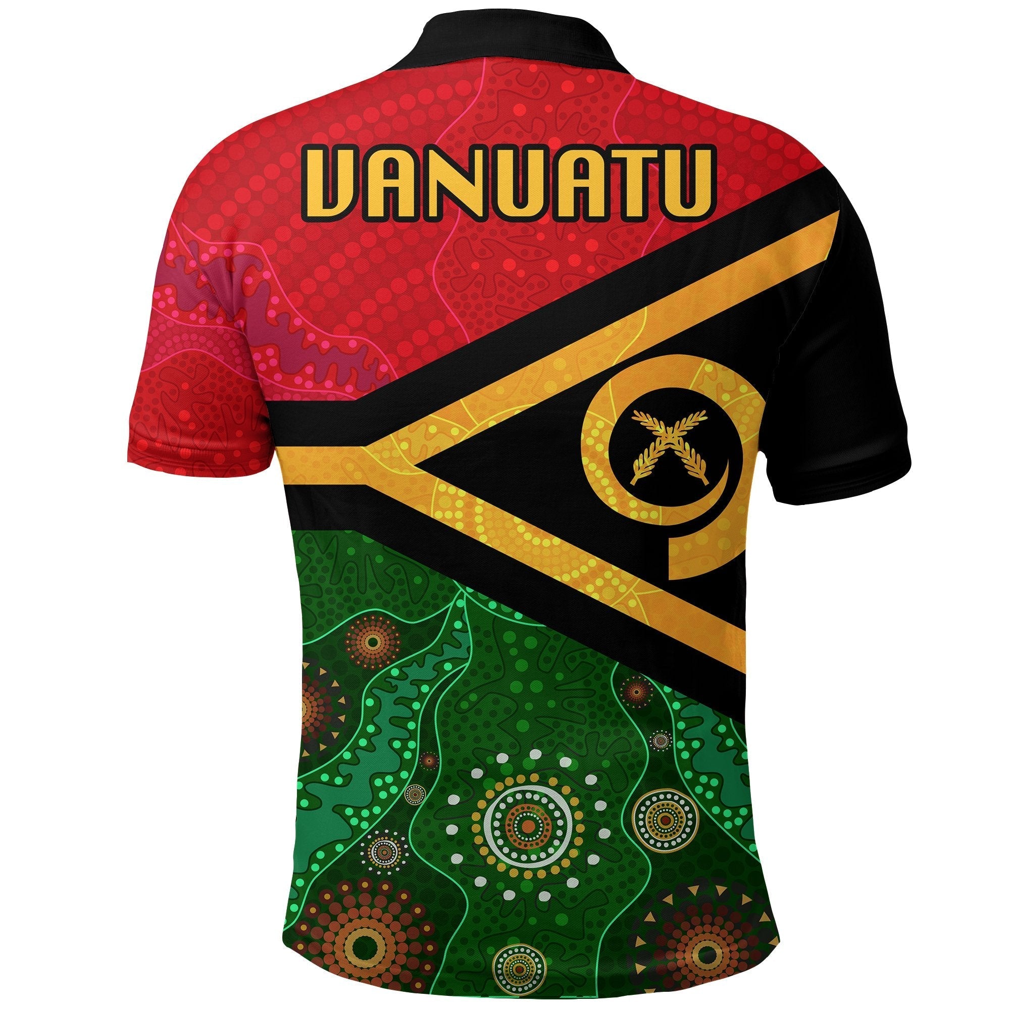 Vanuatu With Aboriginal Patterns Polo Shirt LT20