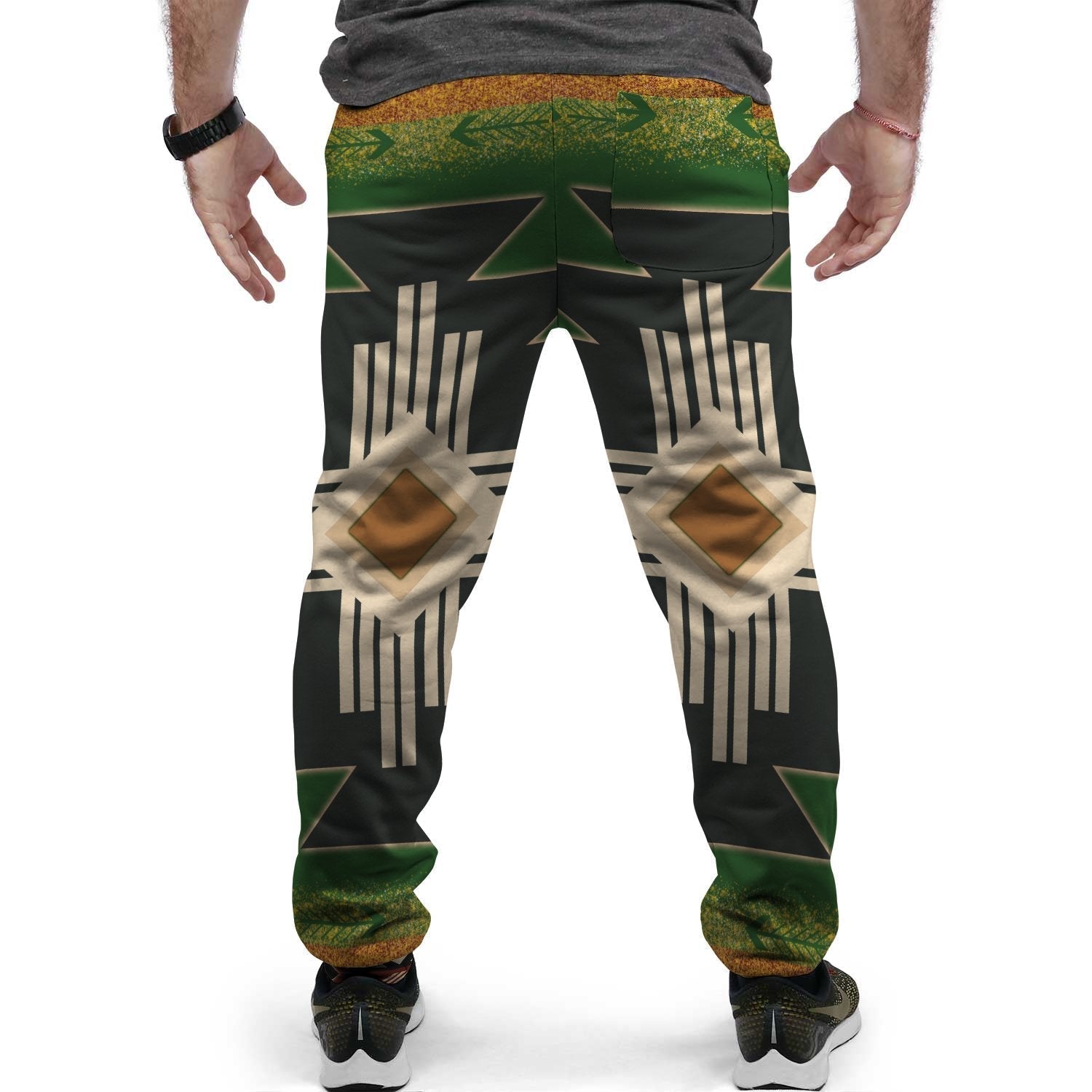 Southwest Green Symbol Native American Jogger LT10