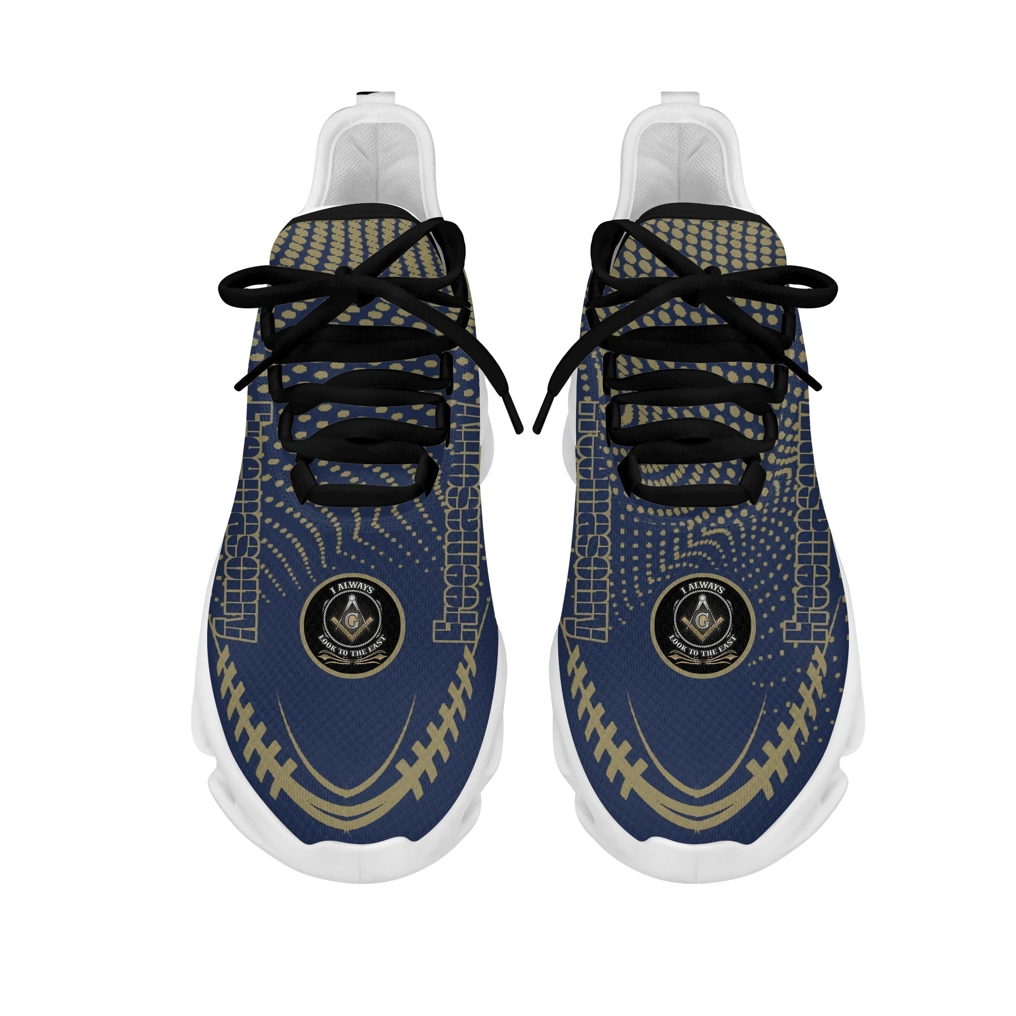 Wonder Print Shop Footwear - Freemasonry Gold Dots Clunky Sneakers LT10