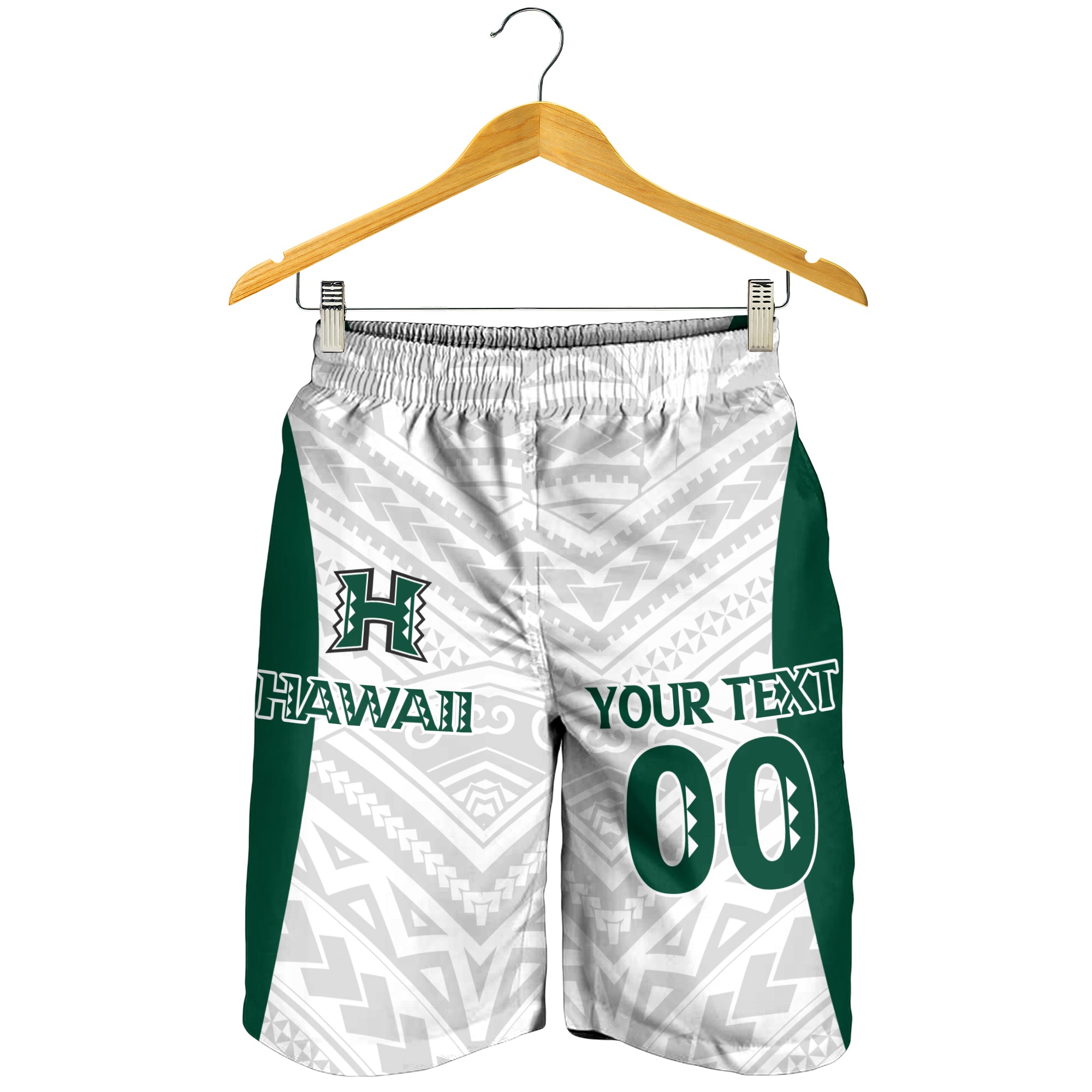 (Custom Personalised) Hawaii Men Short - White Volleyball Team Supporter LT12