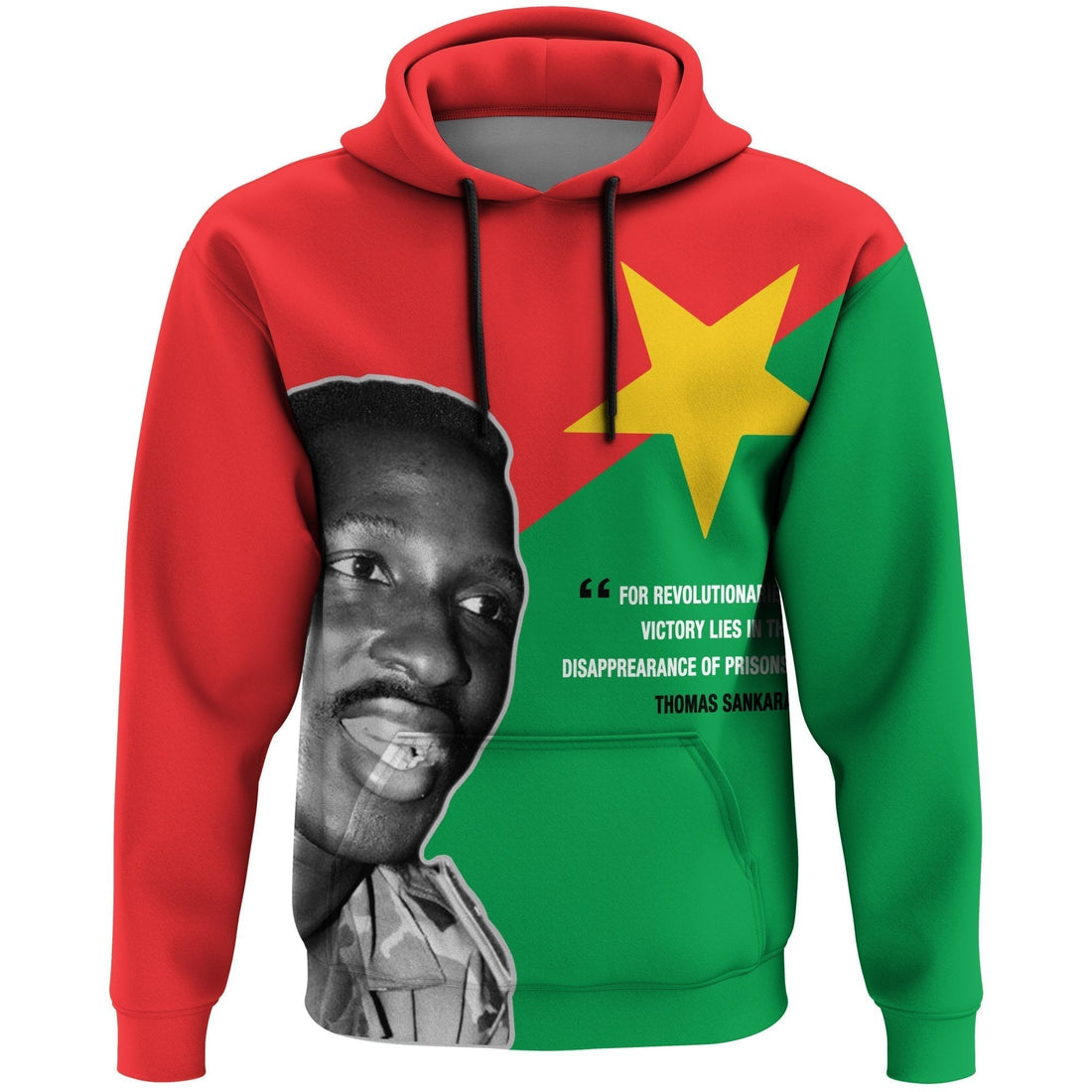 African Hoodie Thomas Sankara Historic Pullover Hoodie