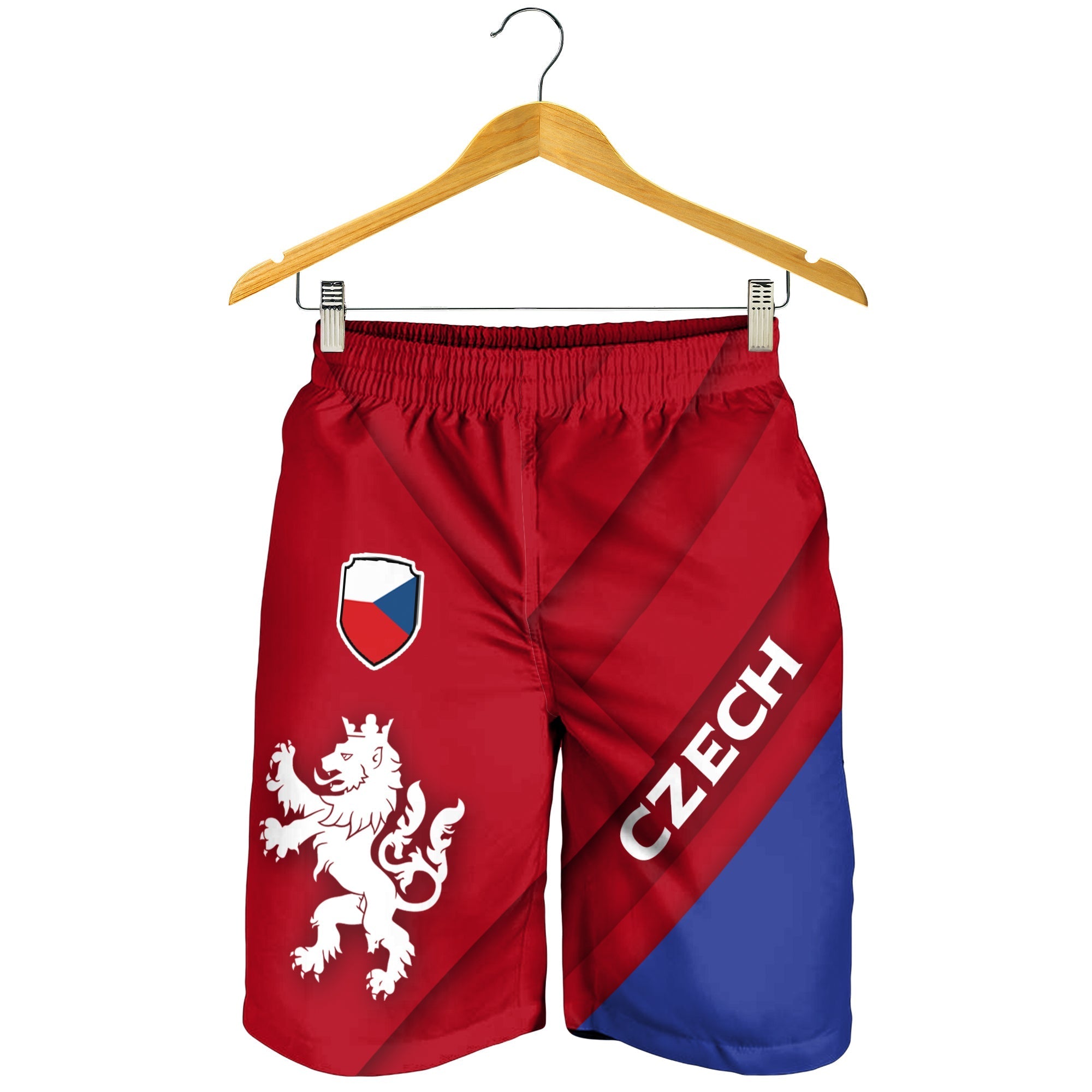 Czech Republic Euro Men's Short - Flag Style LT12