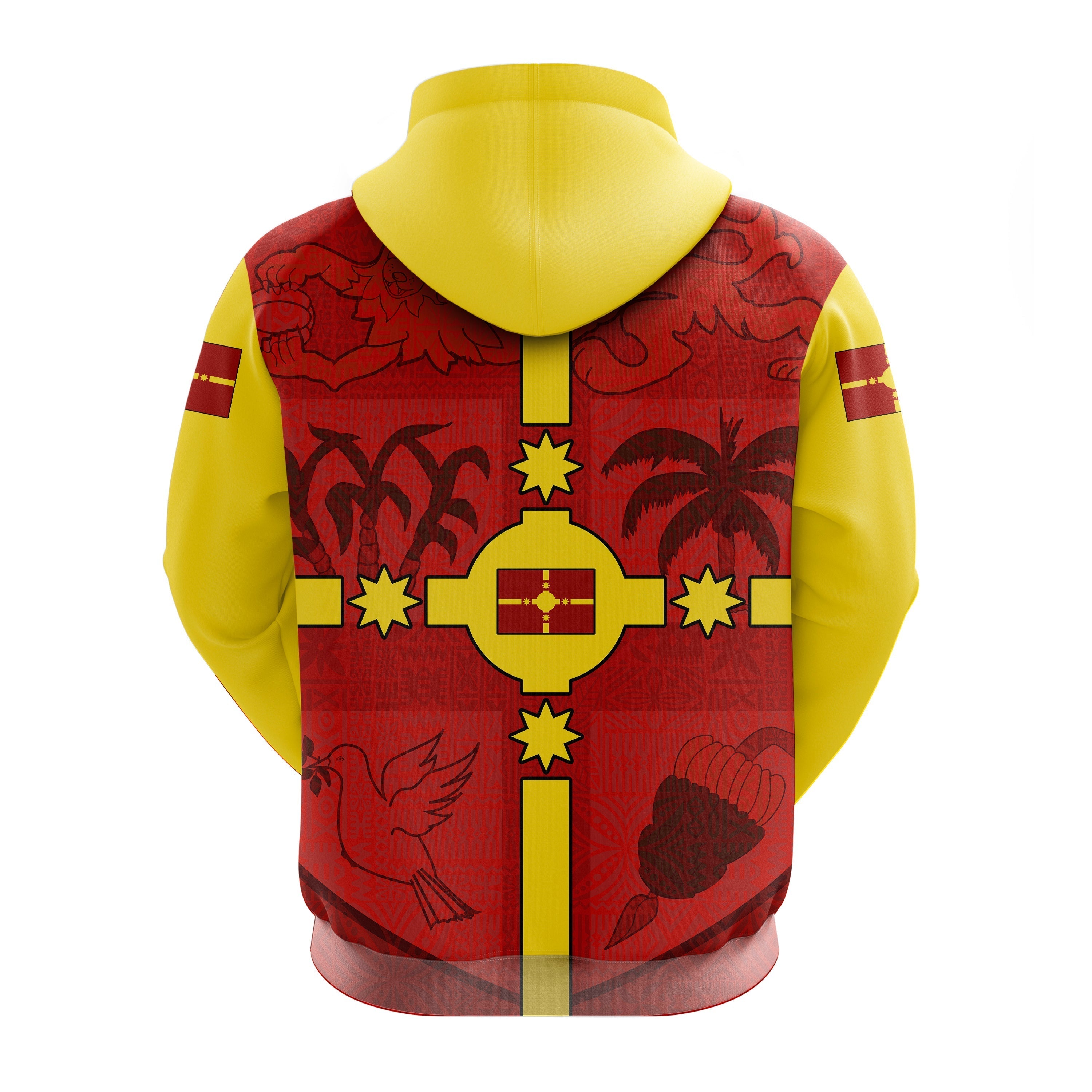 Rotuma Fiji Zip Hoodie Fijian Patterns LT20