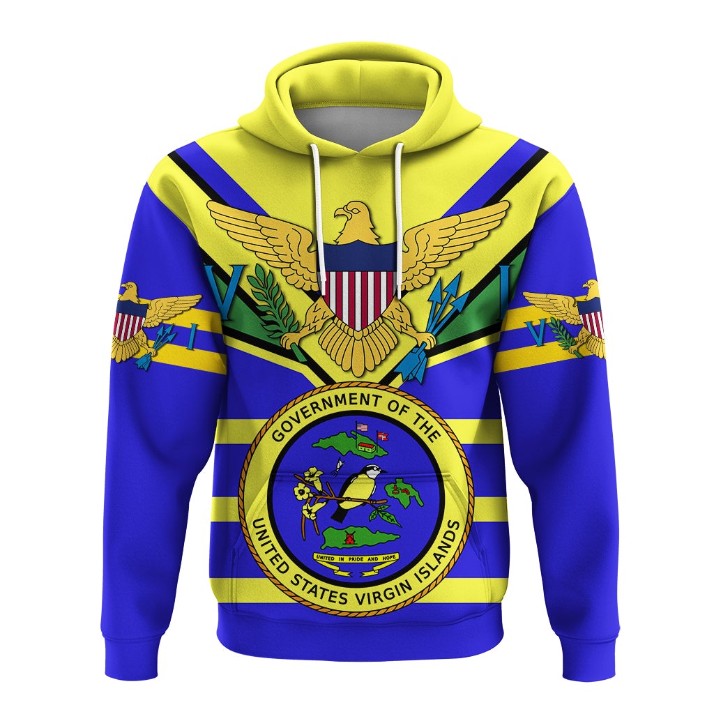 US Virgin Islands Hoodie Egales with Seal LT4