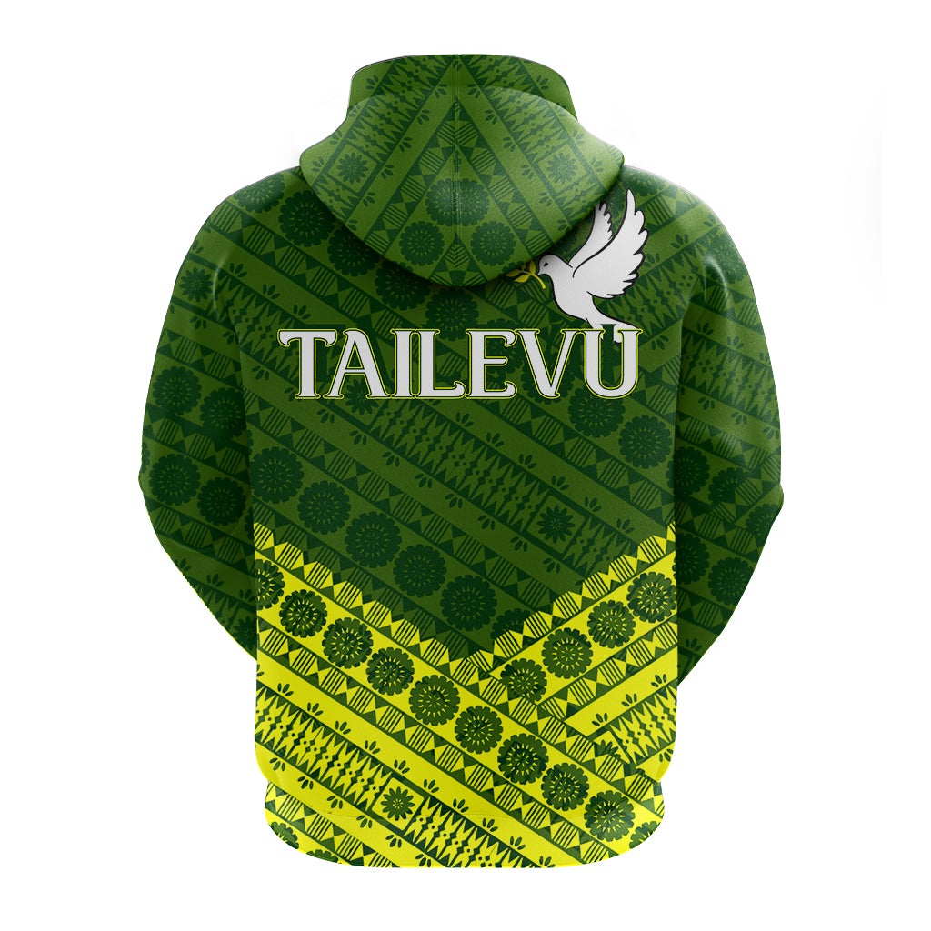 Tailevu Rugby Union Fiji Zip Hoodie Tapa Pattern LT12