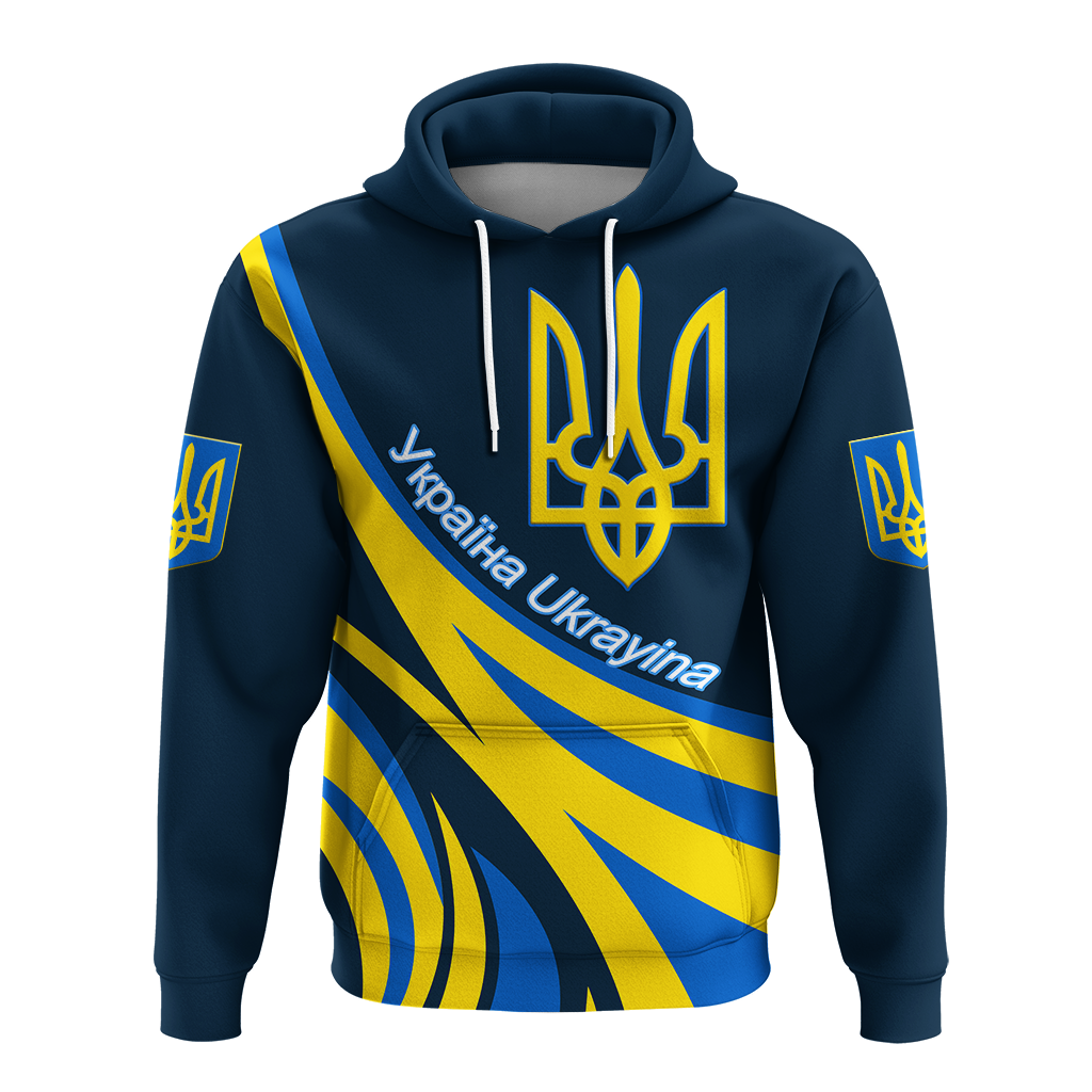 Ukraine Gold Trident Hoodie LT12