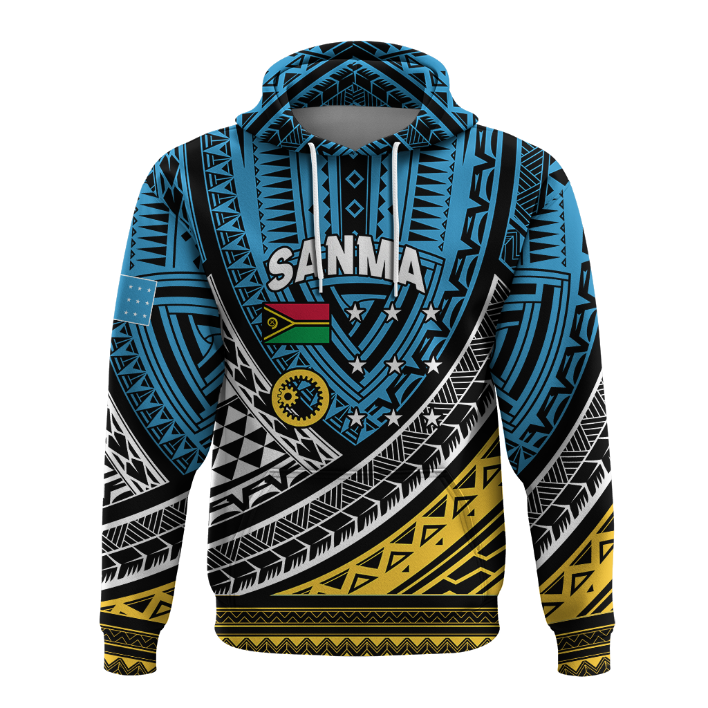 Custom Personalised Vanuatu Sanma Province Tribal Pattern Hoodie LT12