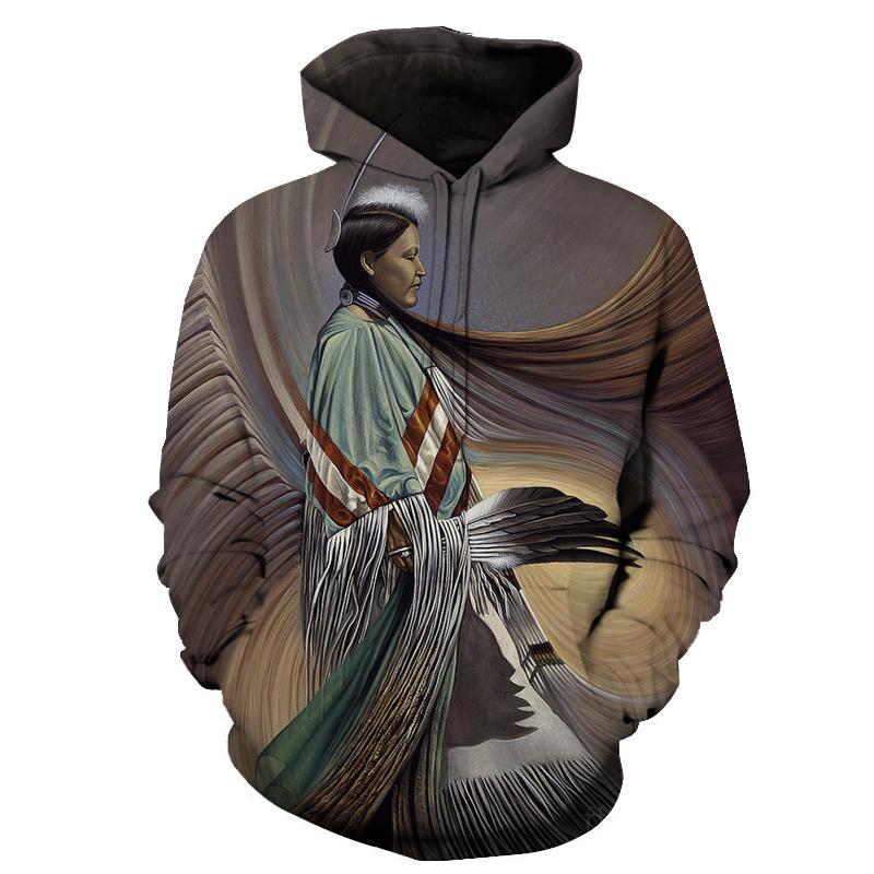 Powwow Dancers Women Native American Hoodie LT10
