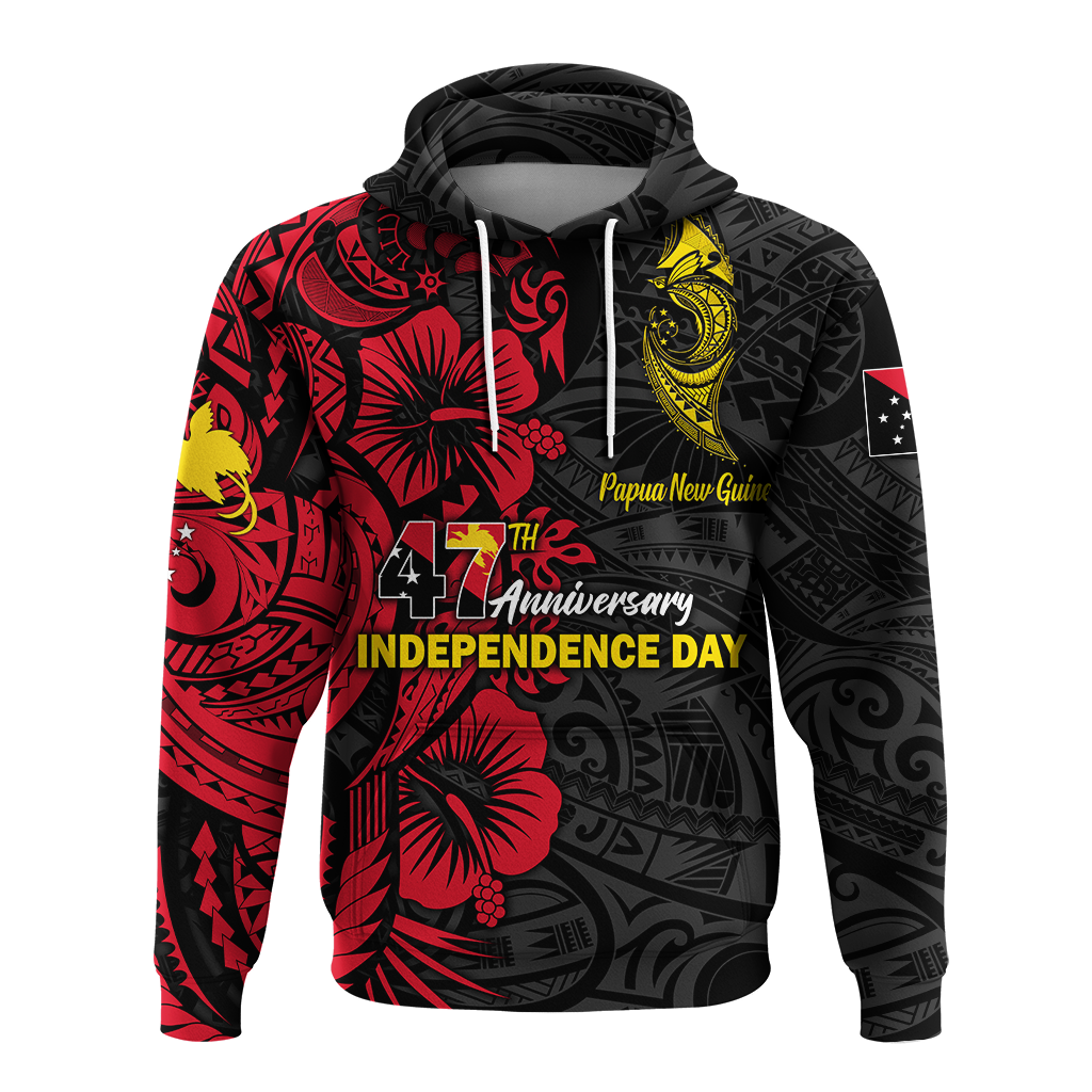 Custom Personalised Papua New Guinea 47th Independence Day Bird Of Paradise Hoodie LT2