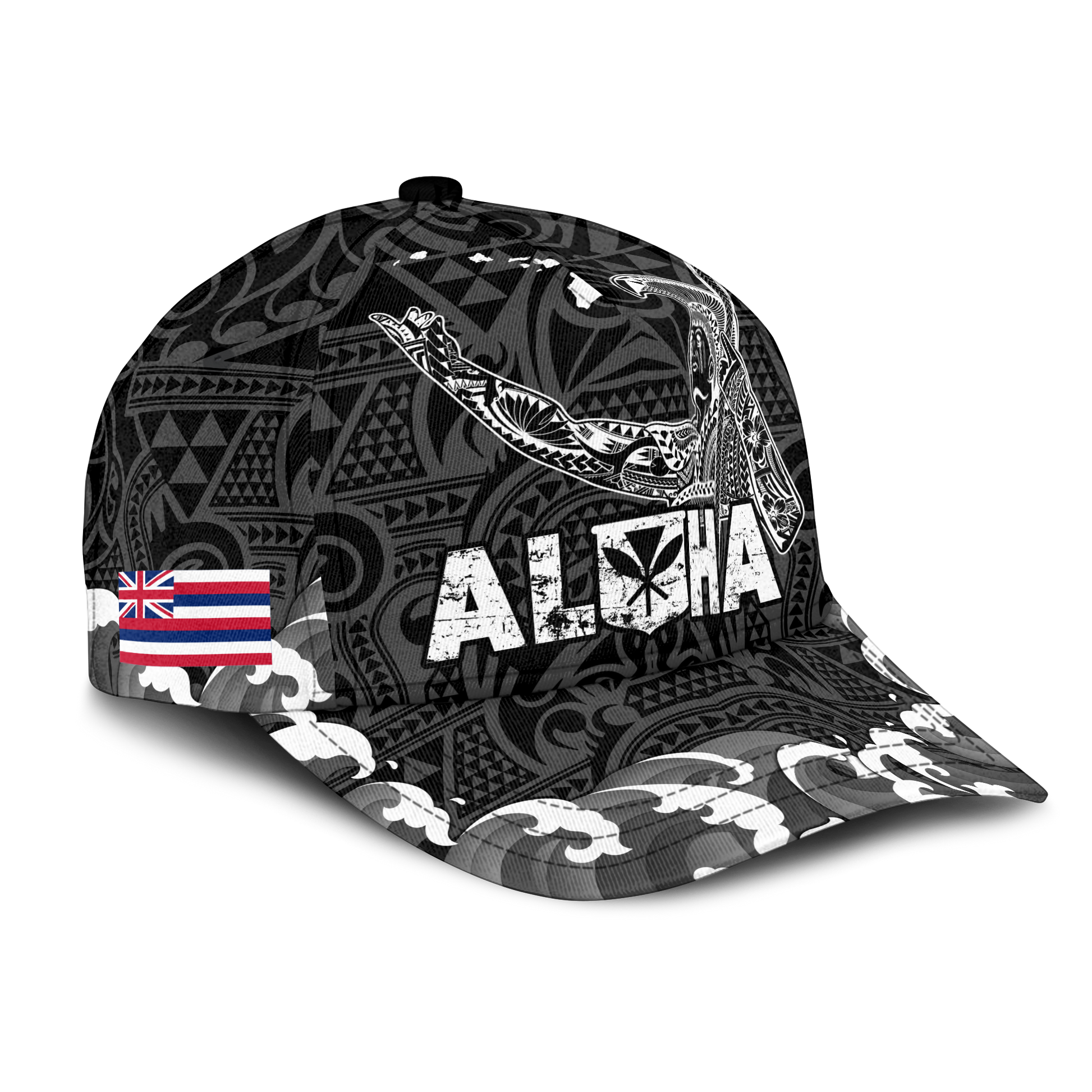 Custom Personalised Hawaii King Kamehameha Aloha Hawai'i Nei Cap LT2
