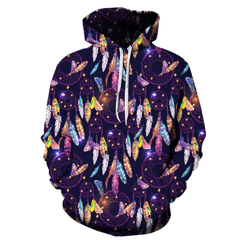Purple Dreamcatcher Native American All Over Hoodie LT10