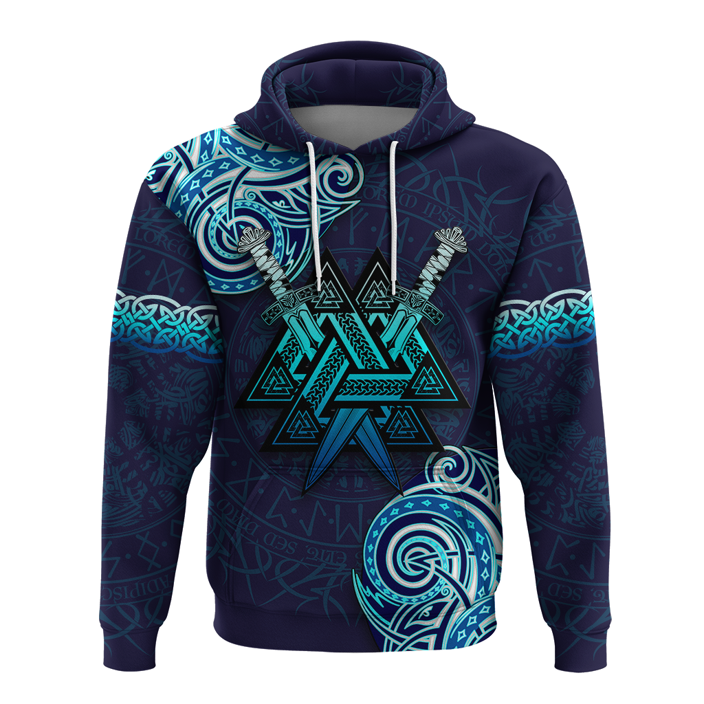 Viking Valknut Tattoo Art Hoodie LT12