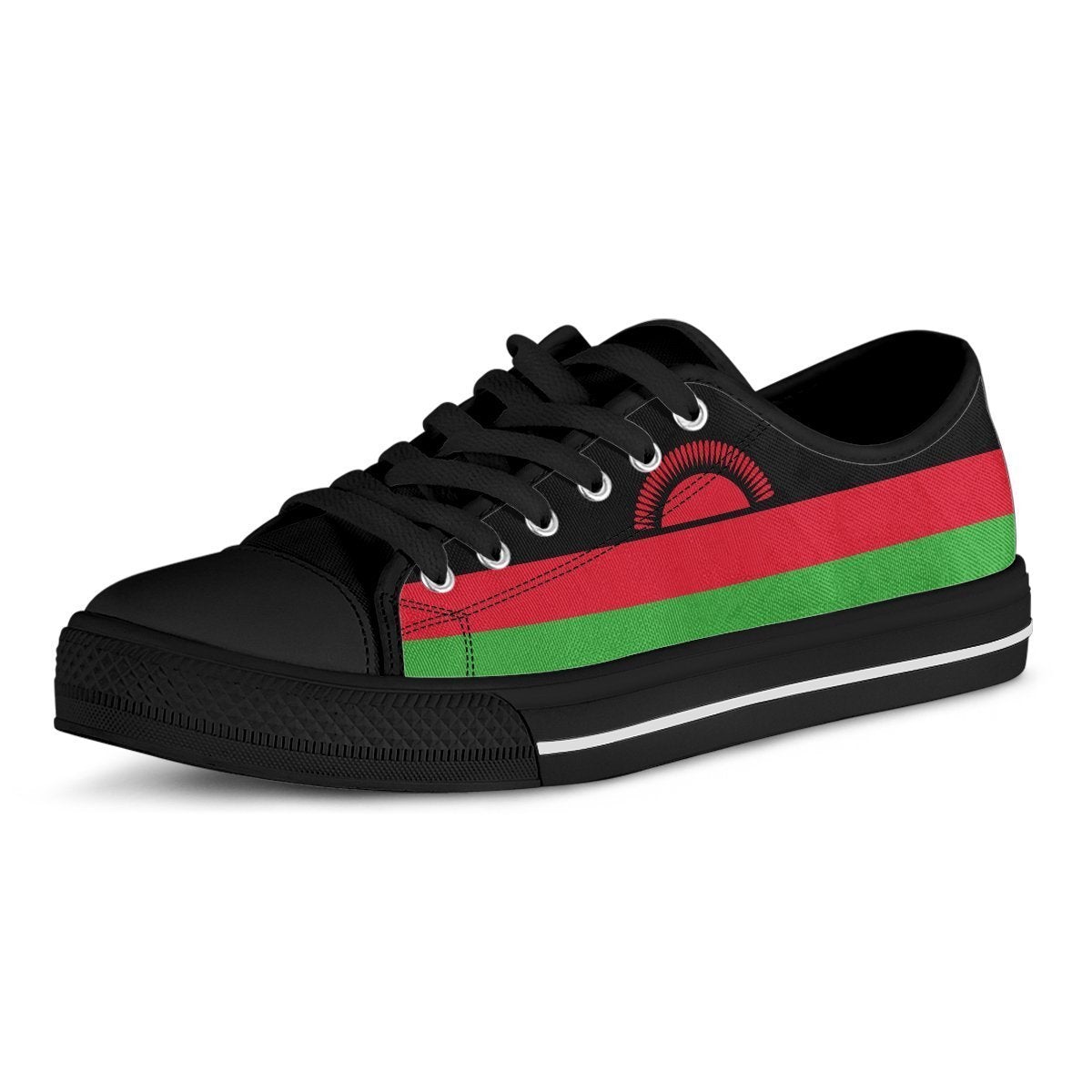 African Footwear - Malawi Flag Low Top Shoe