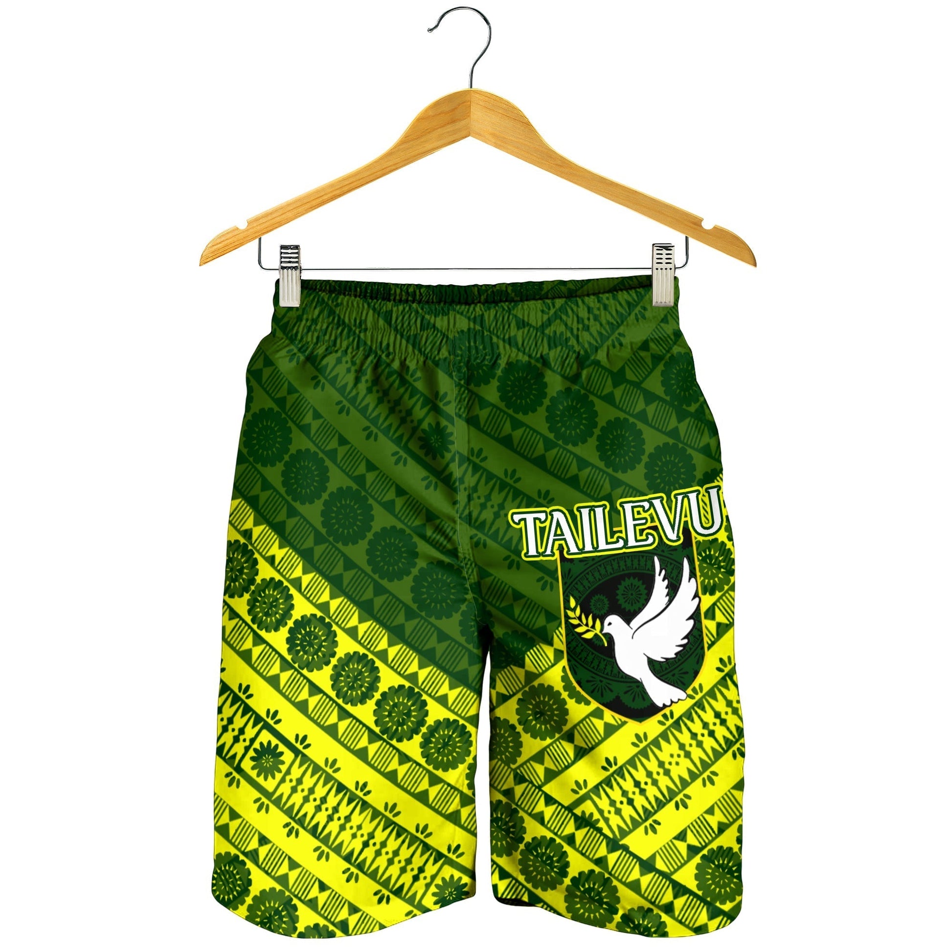 Tailevu Rugby Union Fiji Men's Shorts Tapa Pattern LT12