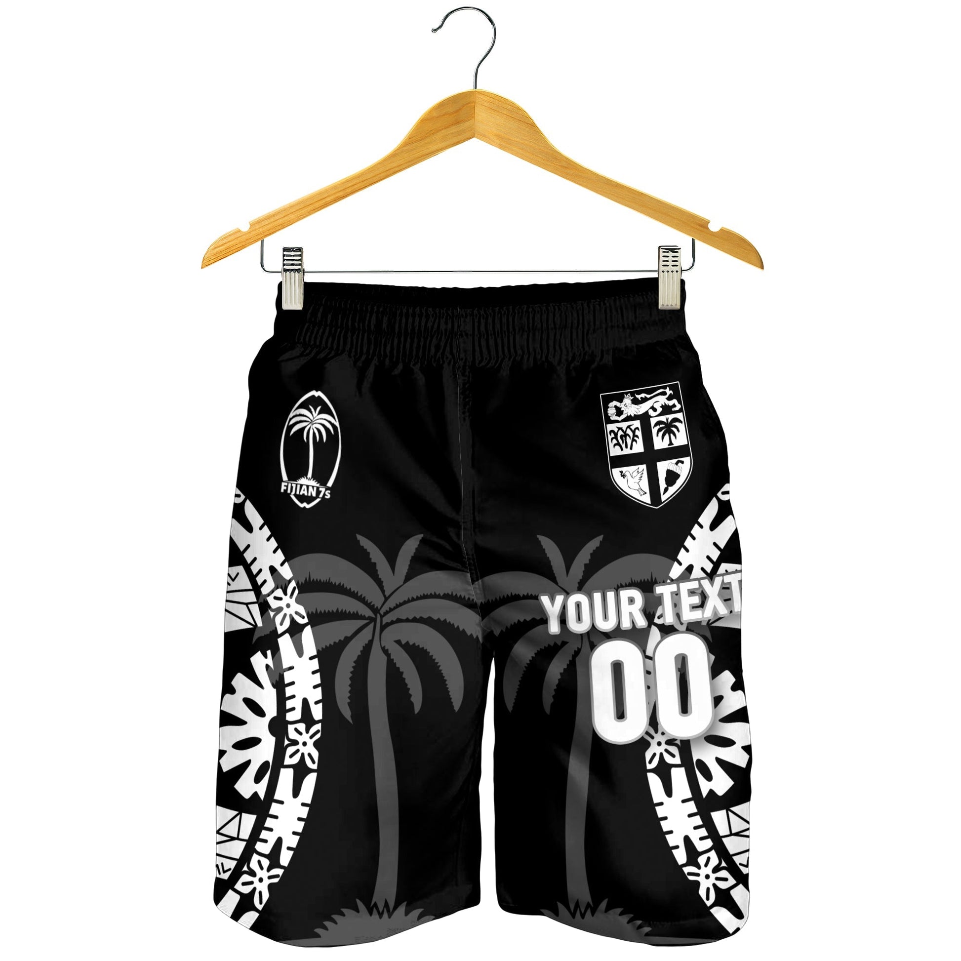 Custom Personalised Fiji Rugby Sevens Fijian Tapa Pattern Men Short LT12