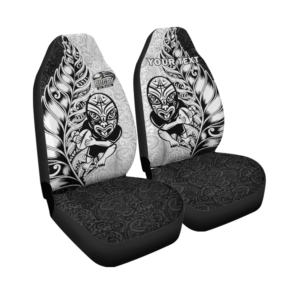 Custom Personalised New Zealand Maori All Black Rugby Car Seat Covers - LT2