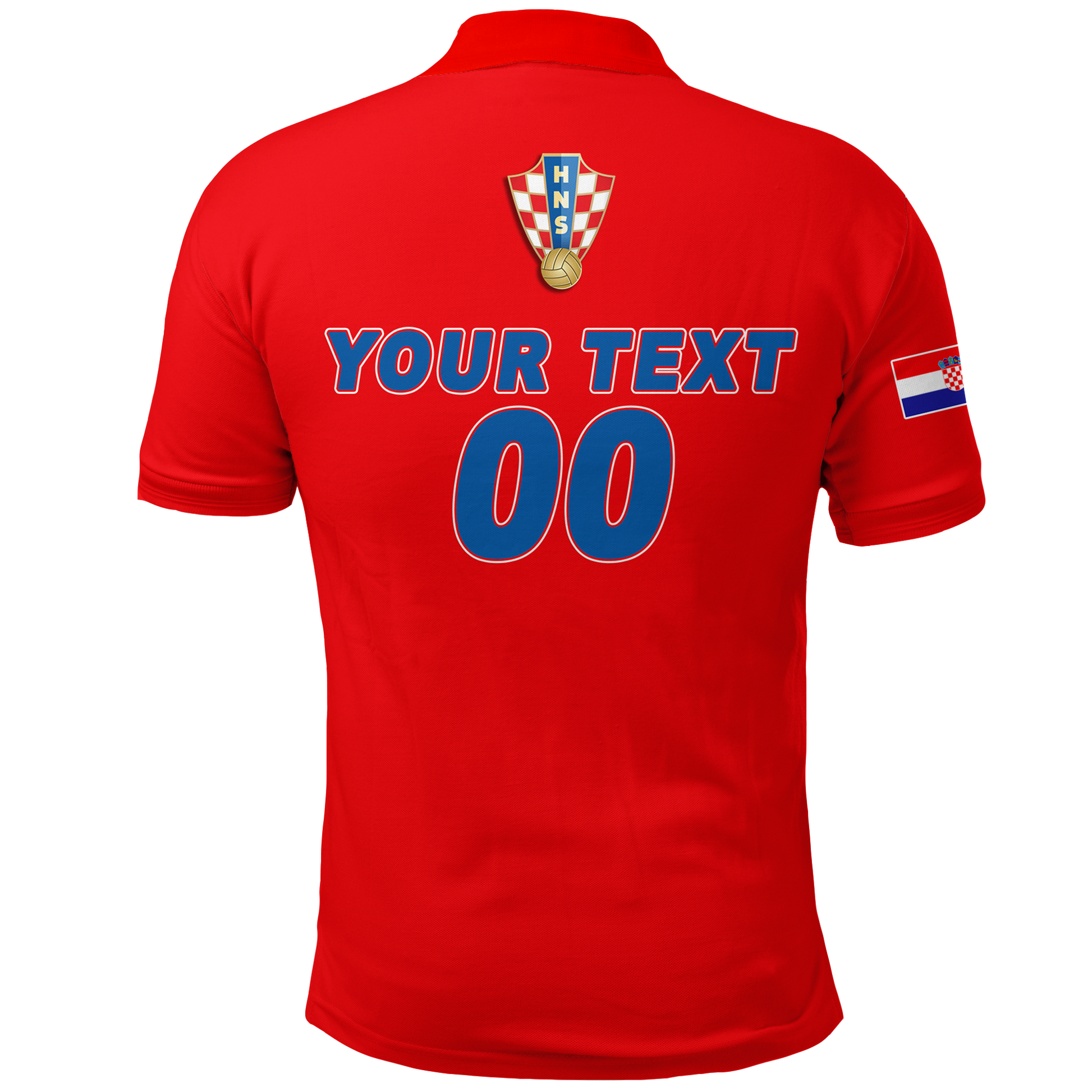 Custom Croatia Polo Shirt Football 2022 Checkerboard LT12