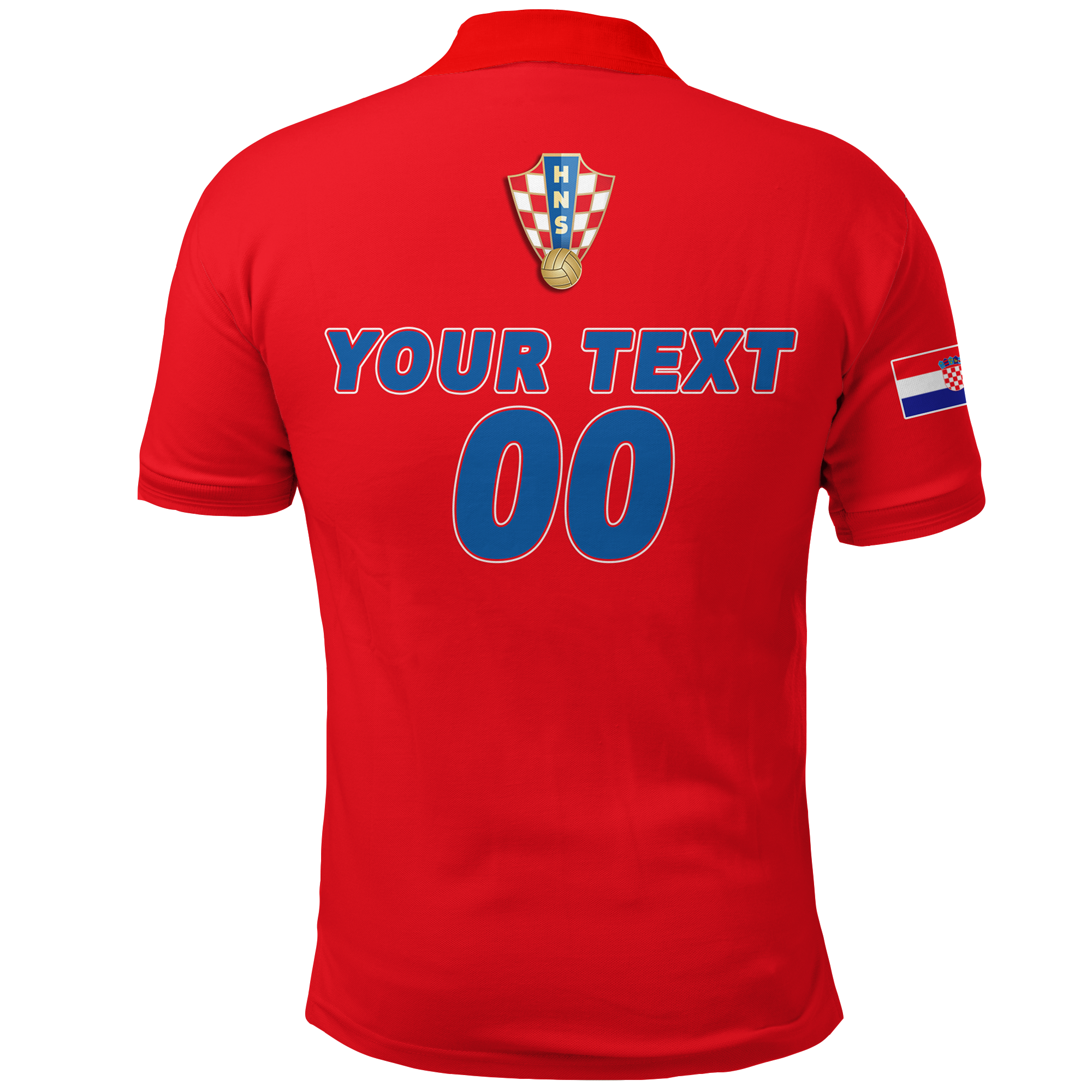 Custom Croatia Polo Shirt Football 2022 Checkerboard LT12