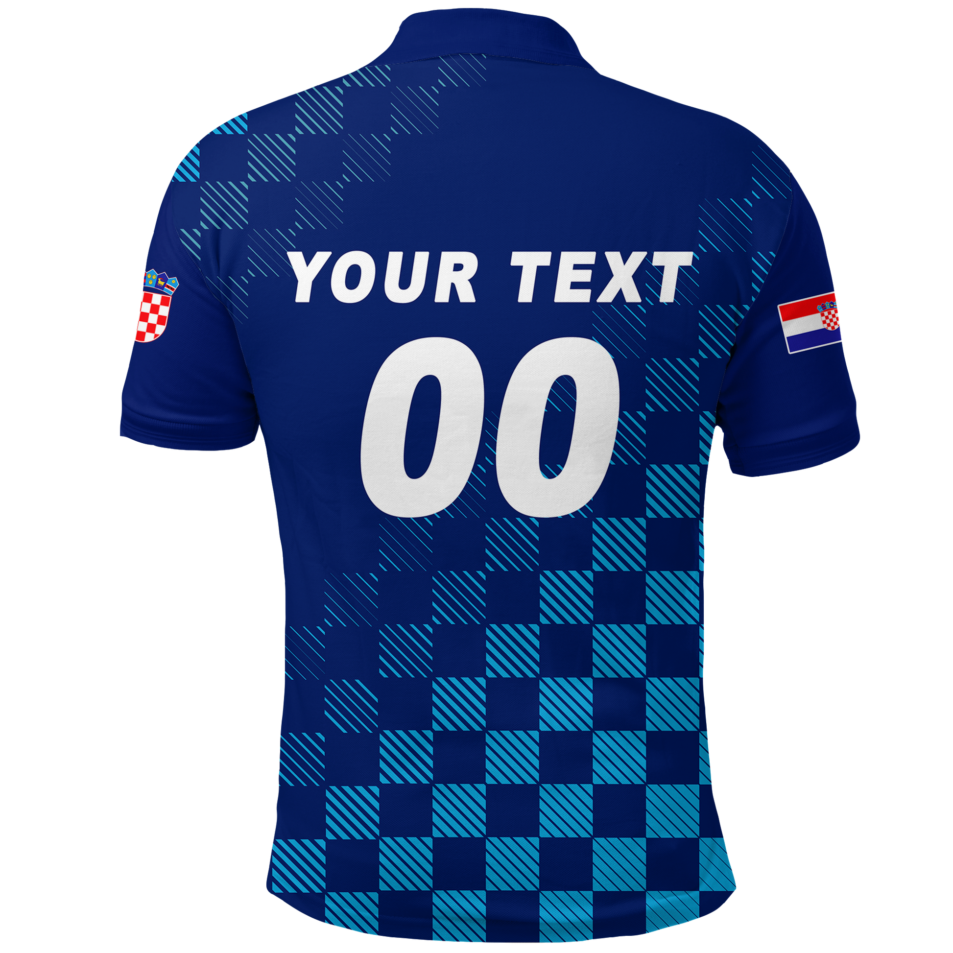 Custom Croatia Polo Shirt Football 2022 Champions Pride Blue LT12