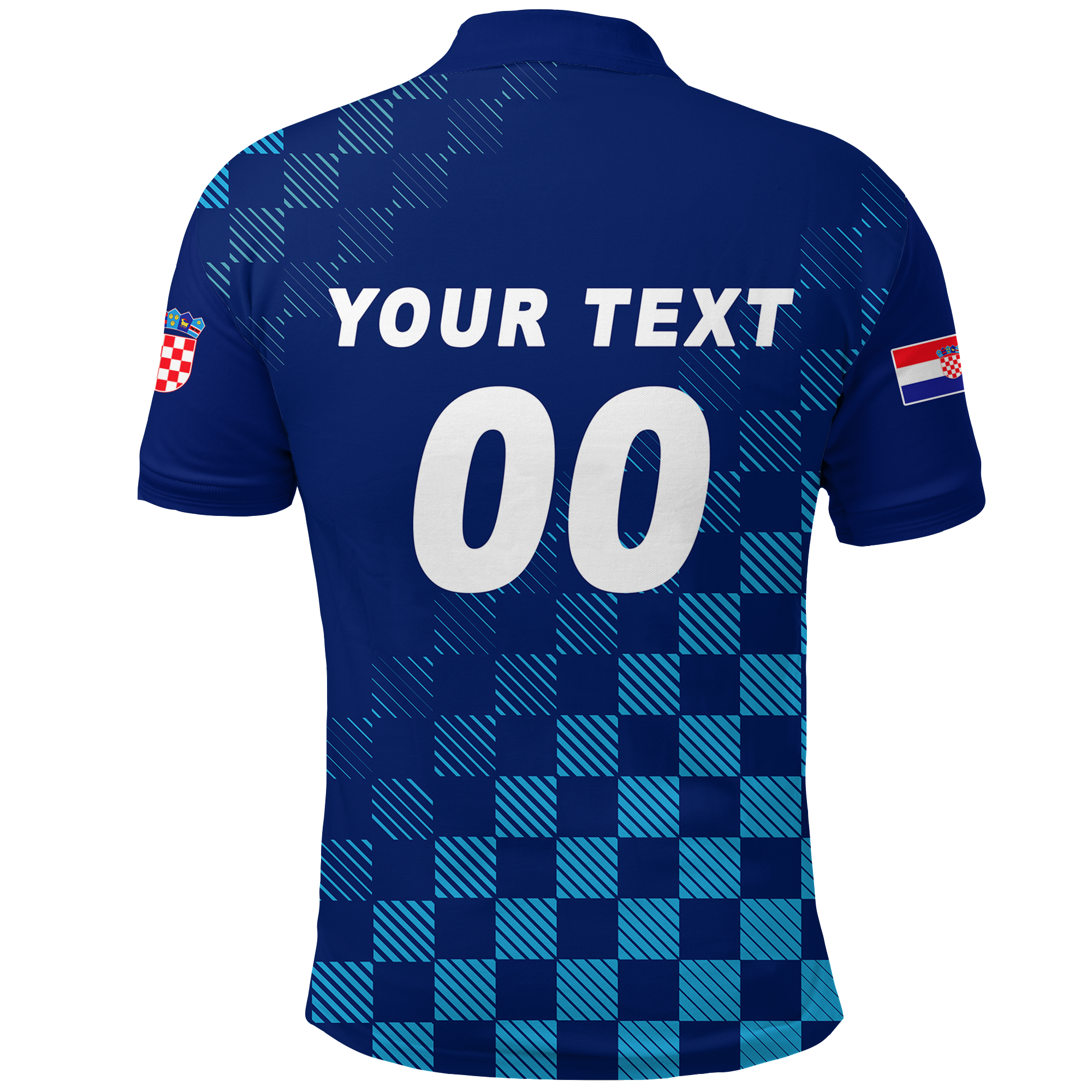 Custom Croatia Polo Shirt Football 2022 Champions Pride Blue LT12