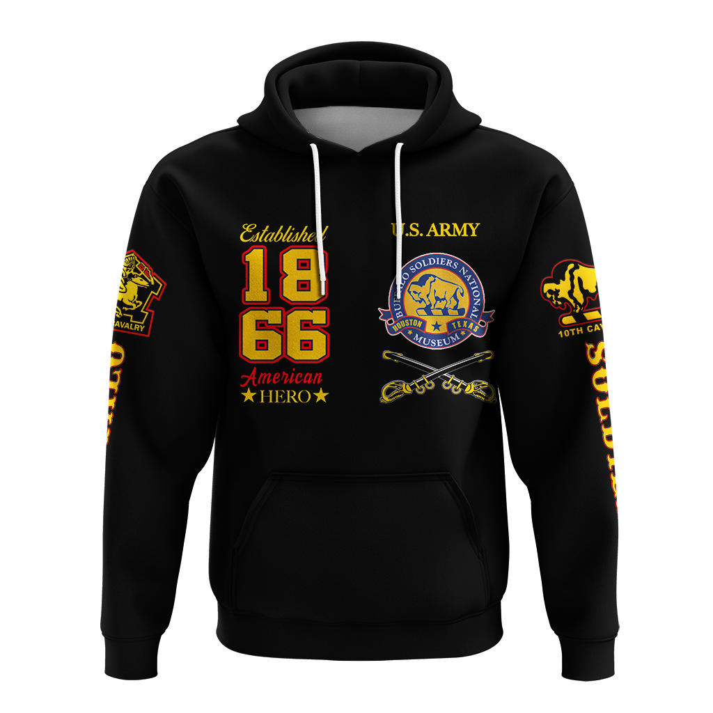 Big Boy Buffalo Soldiers Hoodie Black LT12