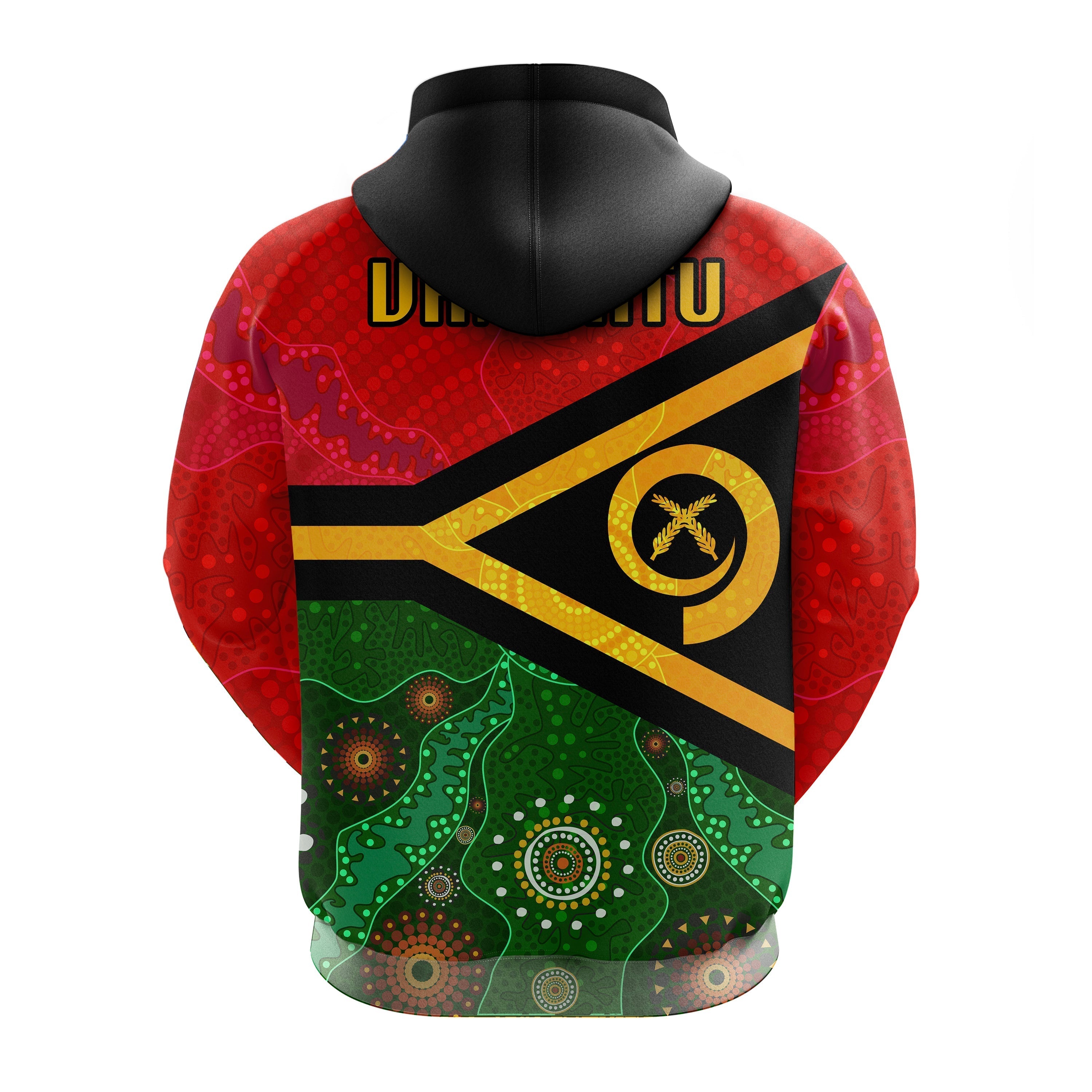 Vanuatu With Aboriginal Patterns Zip up Hoodie LT20