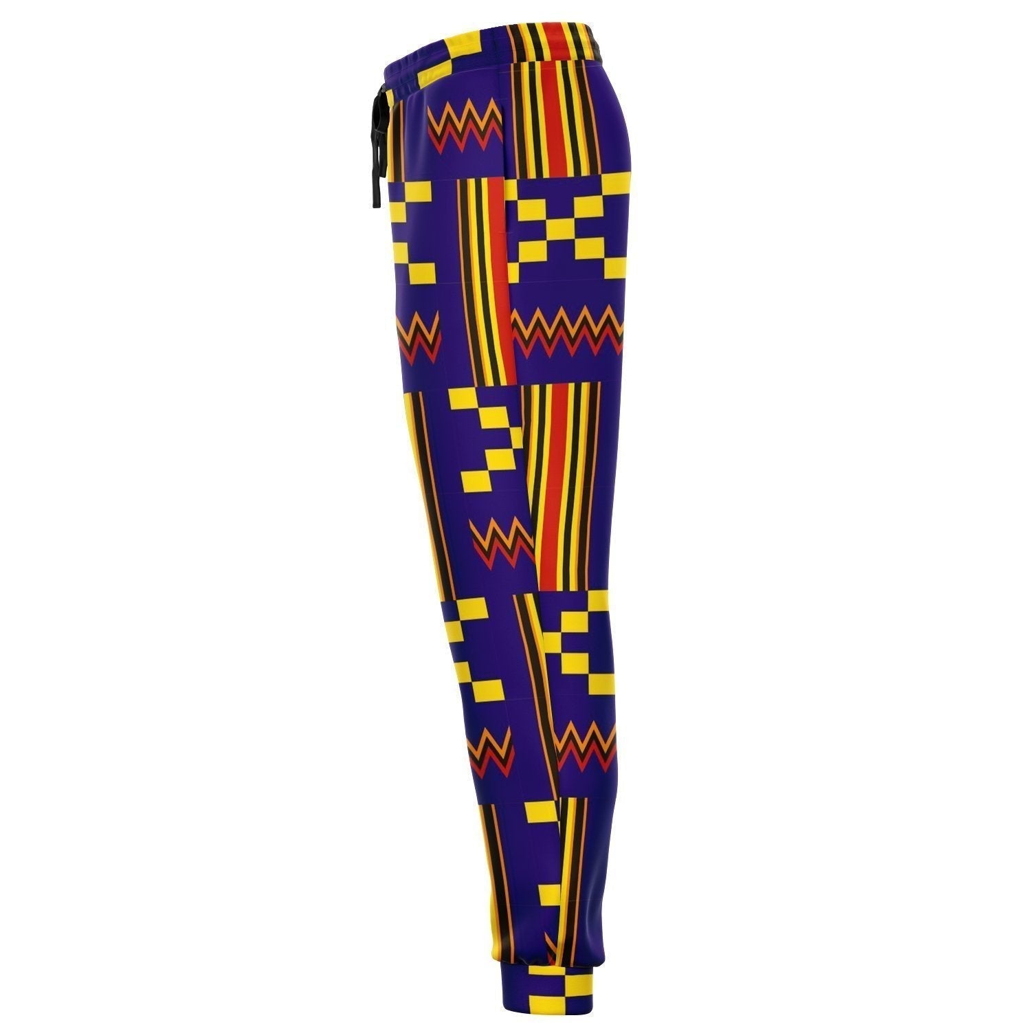 African Clothing - Blue Akan Kente Jogger Pant