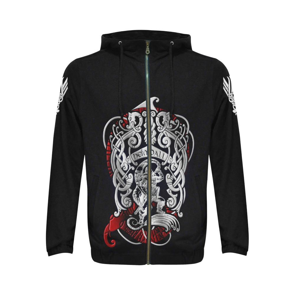 Viking Zip Hoodie - Heimdall Son Of Odin RLT12