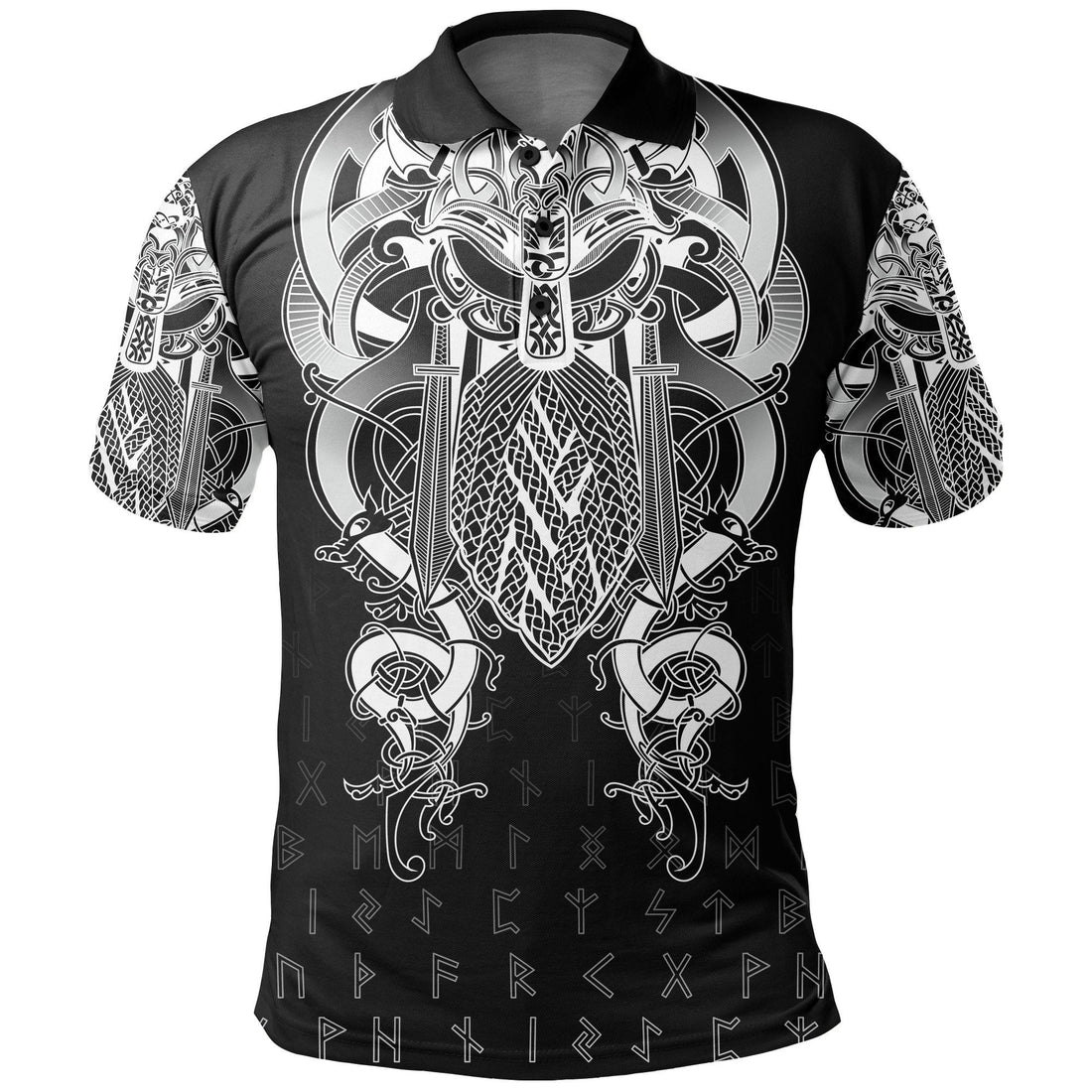 Viking Fenrir and Tyr Tattoo Polo Shirt RLT12