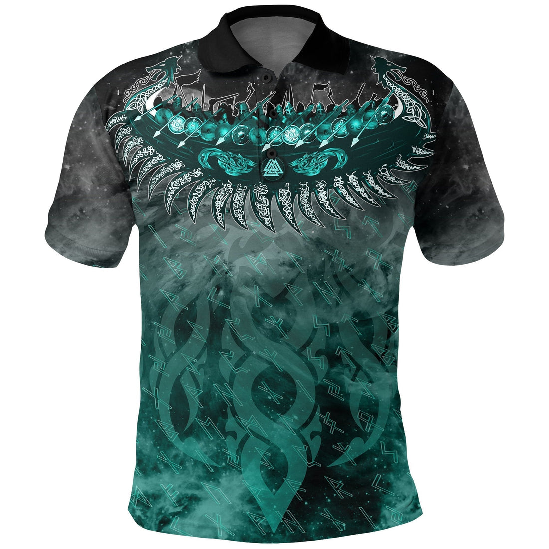 Viking Drakkar Ship Polo Shirt RLT12