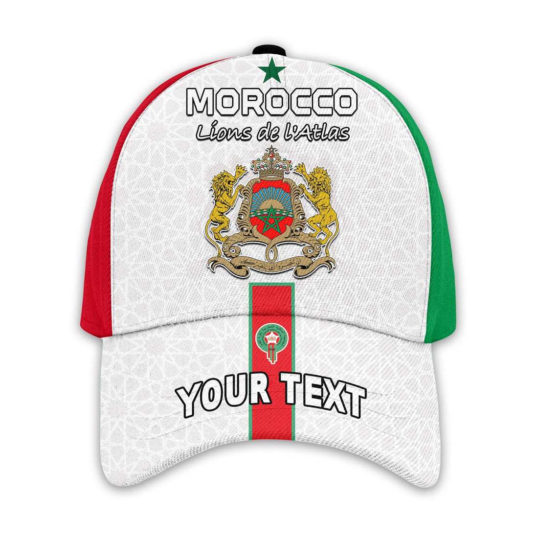 (Custom Personalised) Morocco Football Classic Cap World Cup 2022 Soccer Lions de l'Atlas Champions Ver.02 LT13