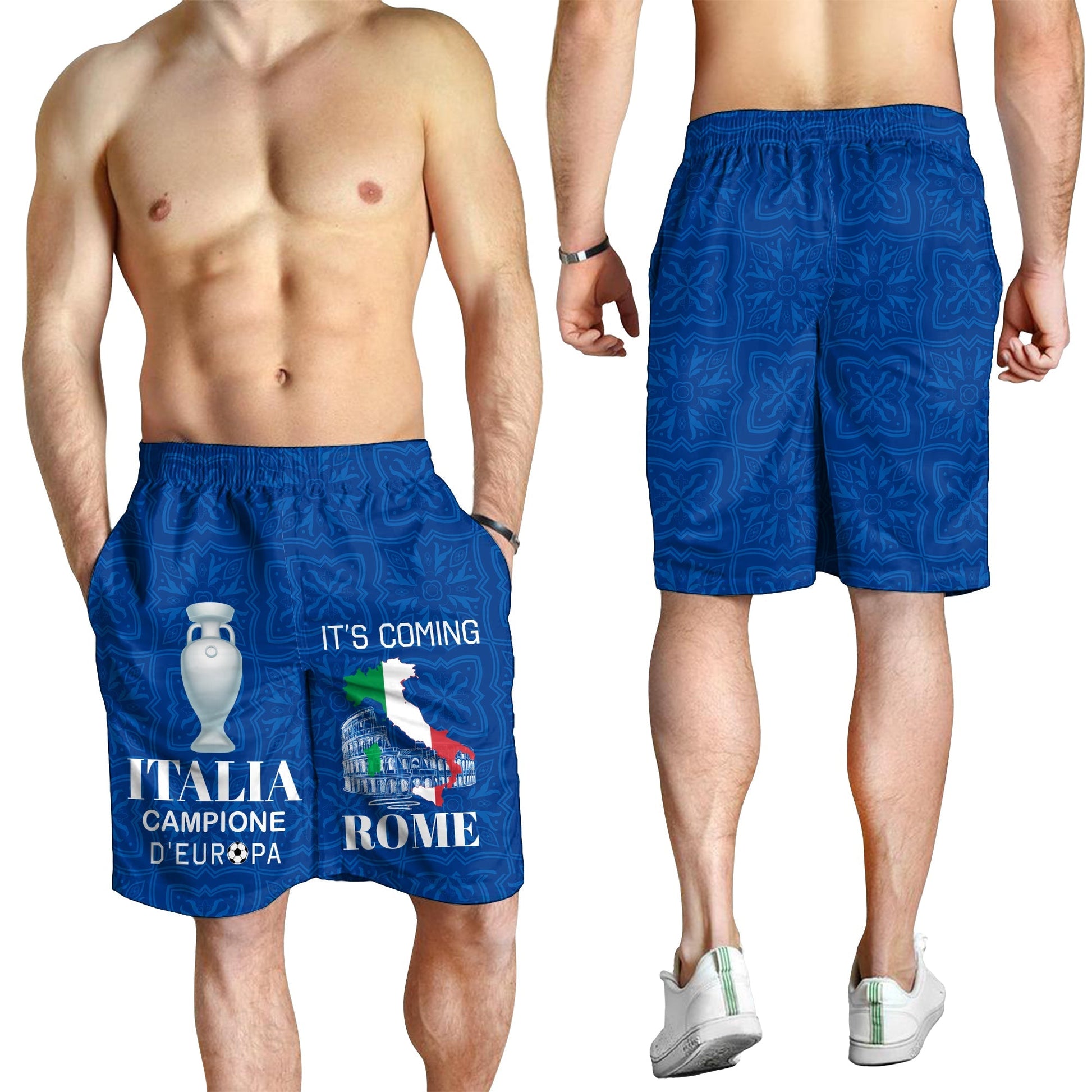 Italia Campione D'Europa - It is coming to Rome Men Shorts Blue LT4