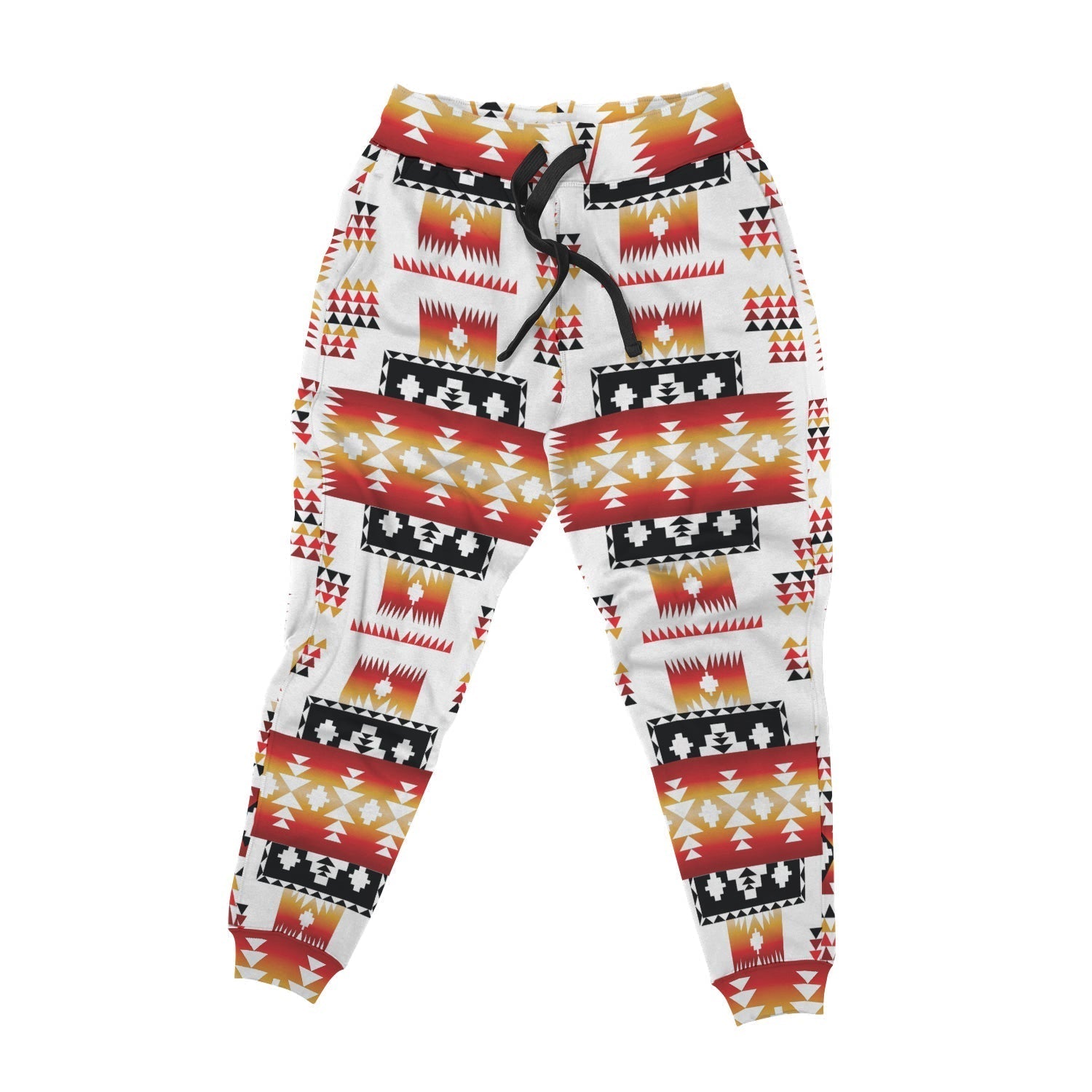 White Tribes Pattern Native American AOP Jogger LT10