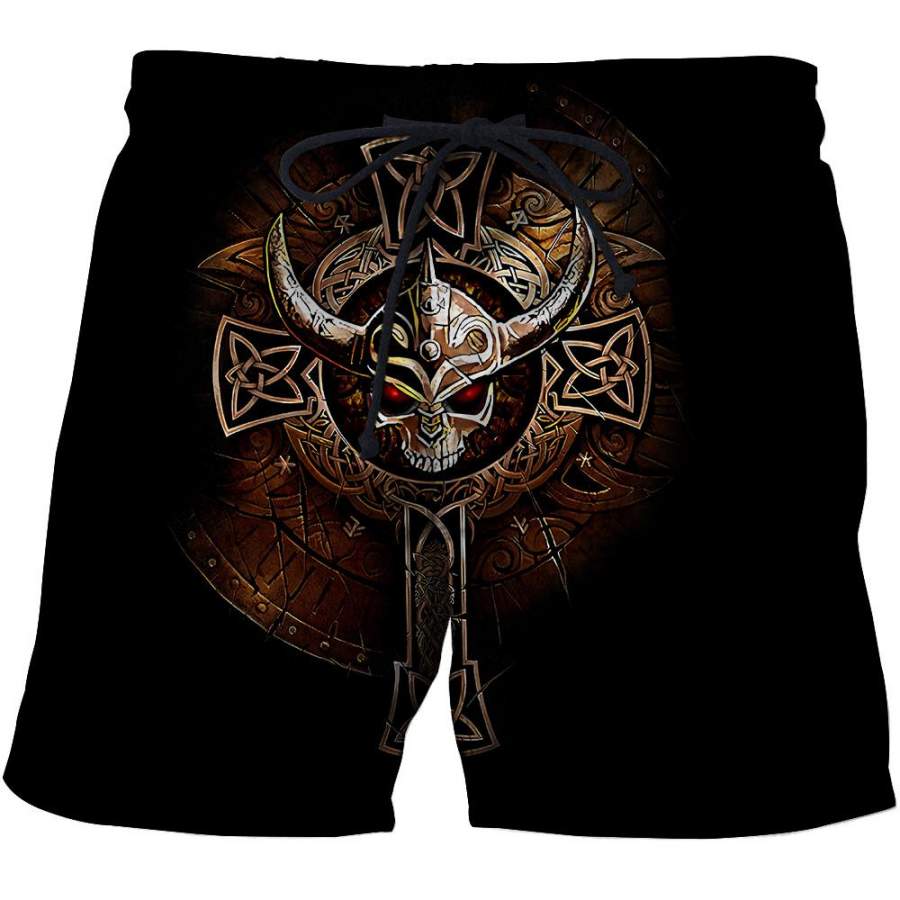 Viking Clothing Viking Skulls Shorts RLT12