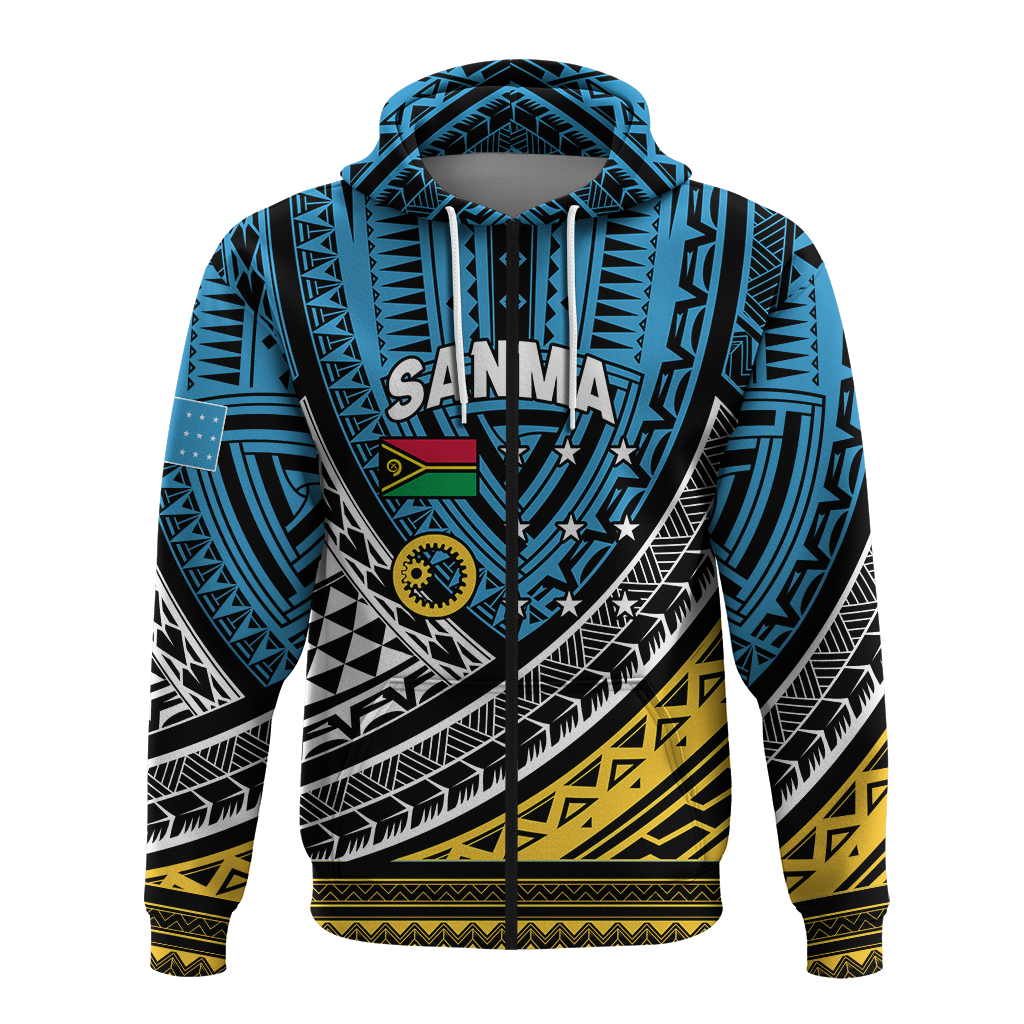Custom Personalised Vanuatu Sanma Province Tribal Pattern Hoodie LT12
