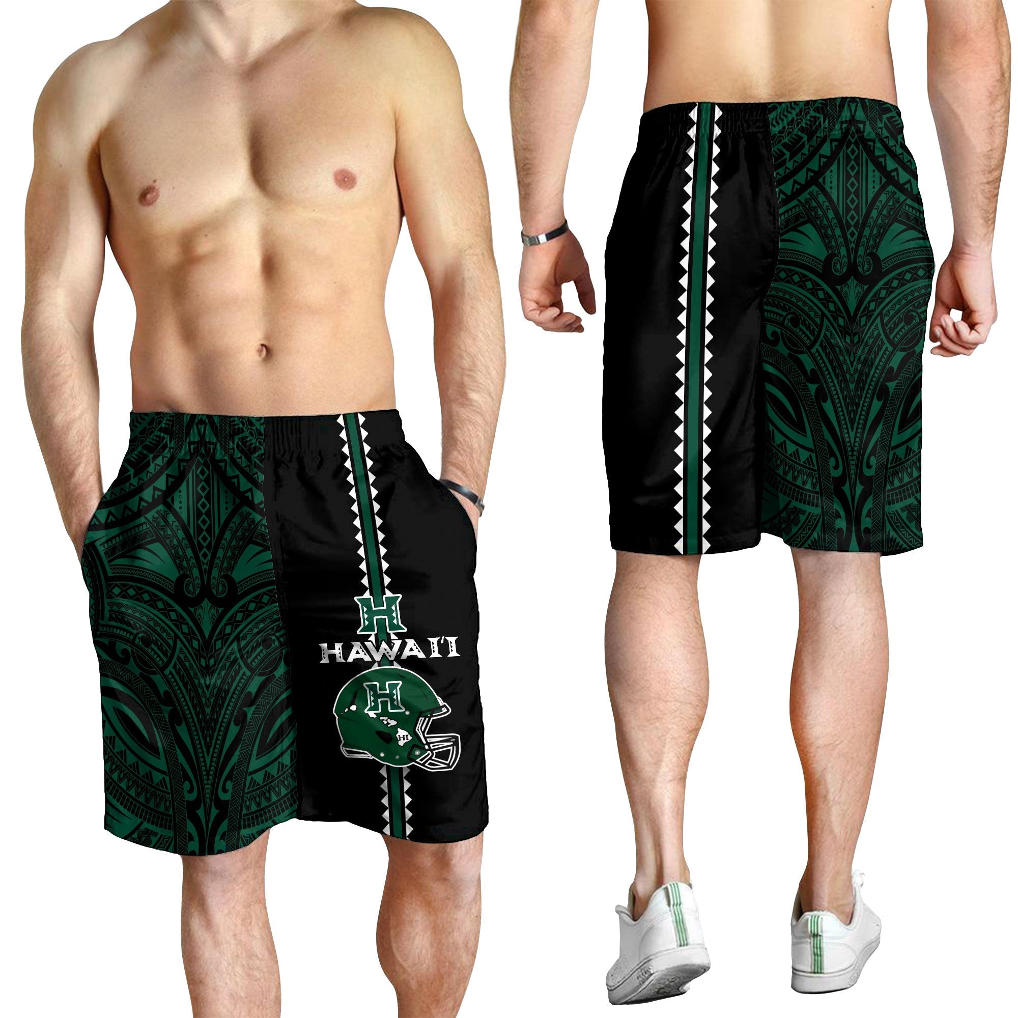 Hawaii Kakau Warrior Football Men Short LT12