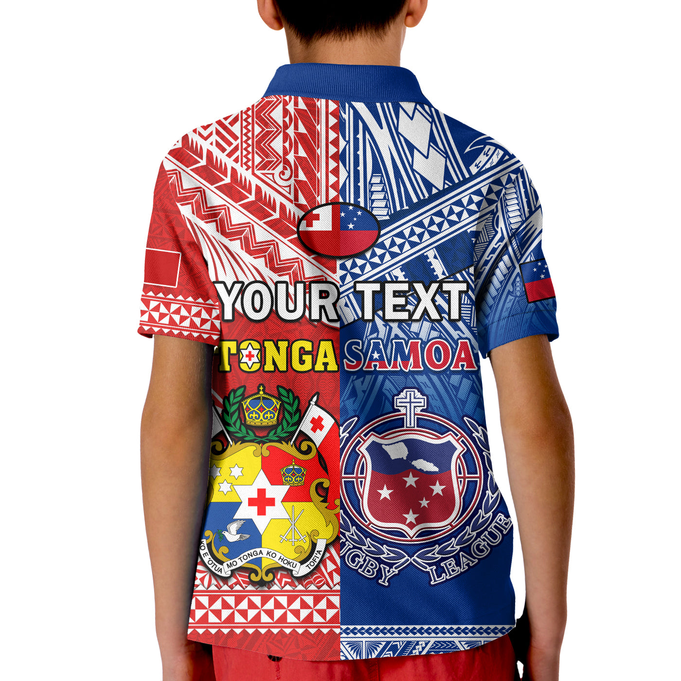 Custom Mate Maa Tonga Toa Samoa Rugby Polo Shirt Polynesian Pattern LT14