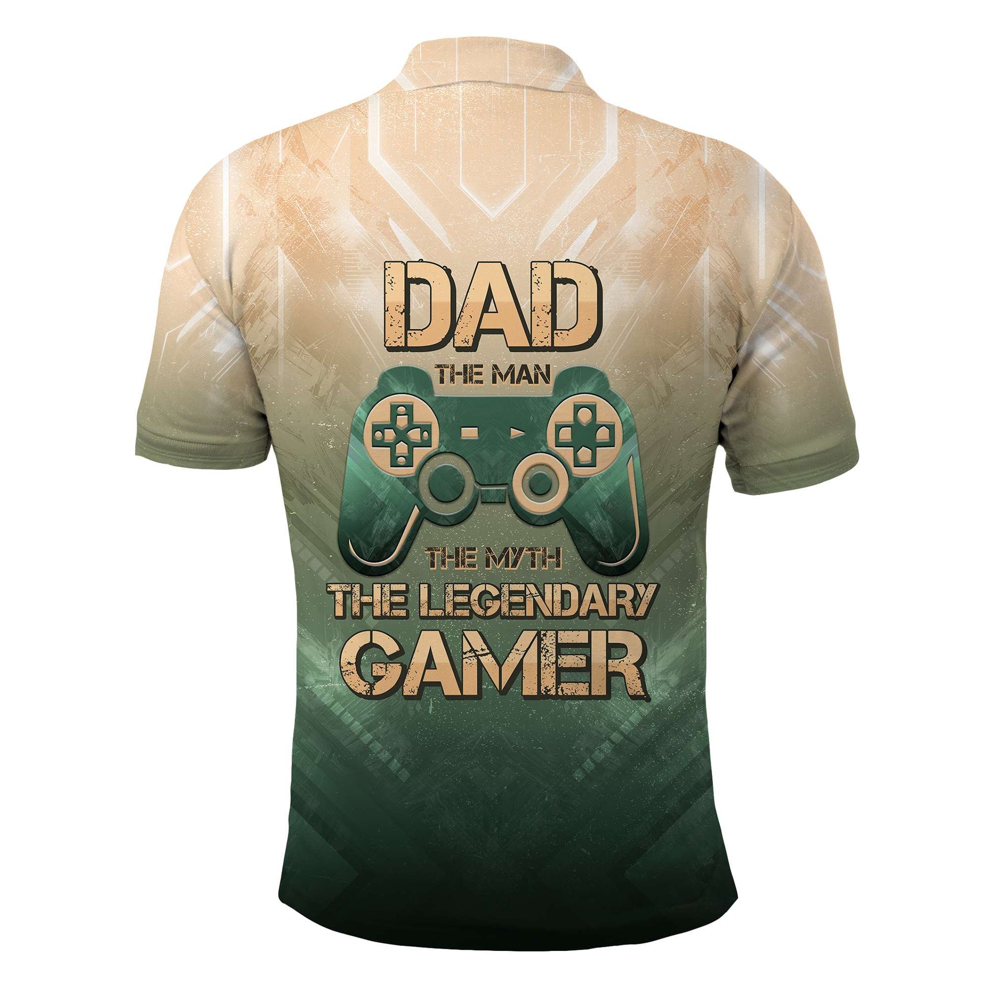 Custom Gamer Dad Polo Shirt – The Man, The Myth, The Gaming Legend | Father’s Day Gift CTM05