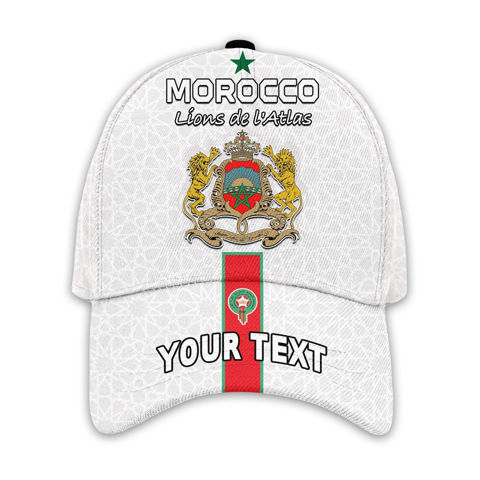 (Custom Personalised) Morocco Football Classic Cap World Cup 2022 Soccer Lions de l'Atlas Champions Ver.01 LT13