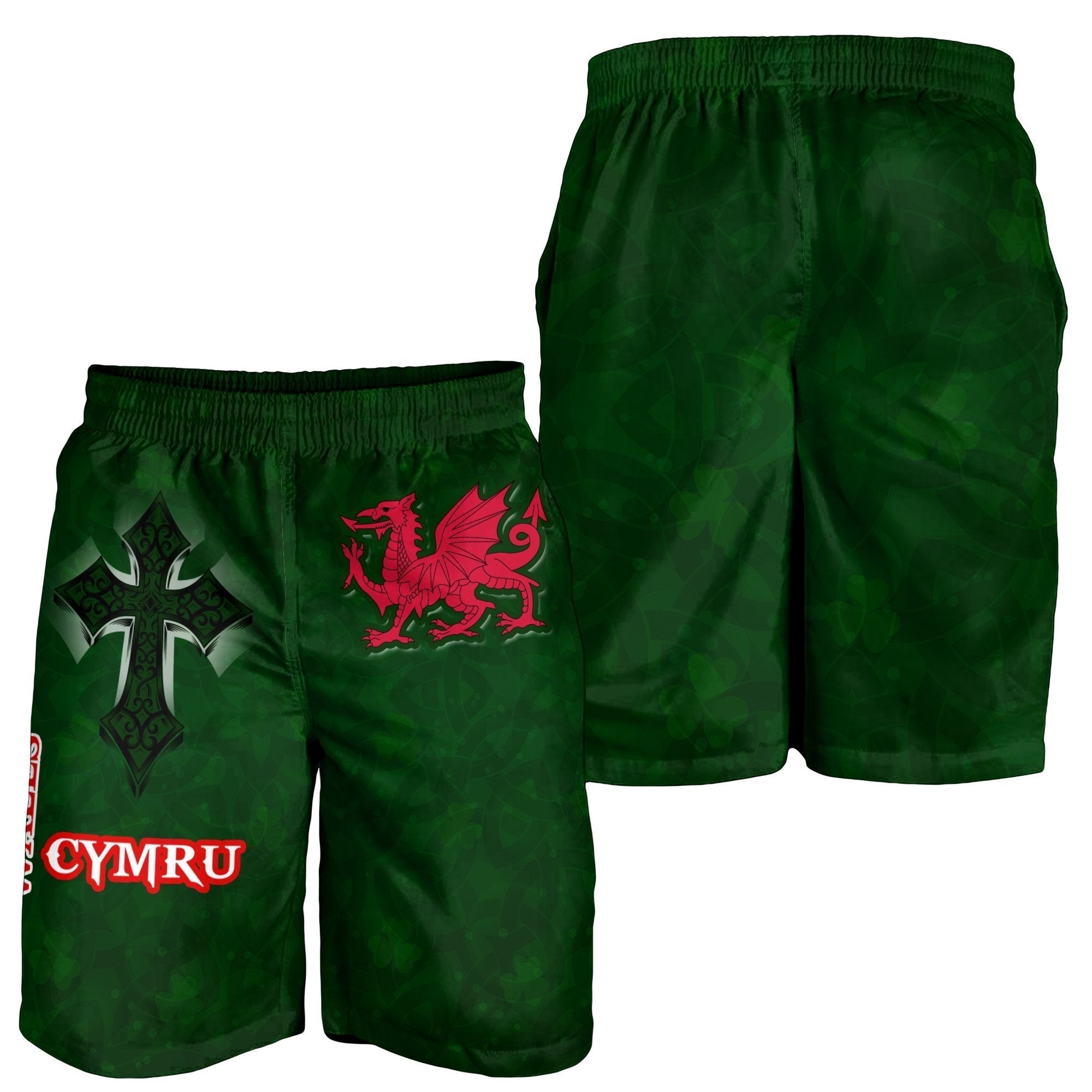 Wales Men Shorts Wales Cymru Celtic Cross