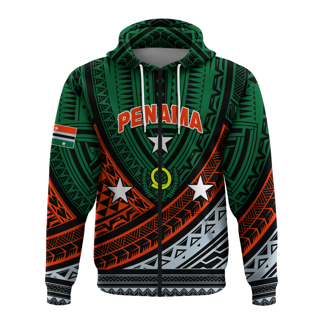 Custom Personalised Vanuatu Penama Province Tribal Pattern Hoodie LT12