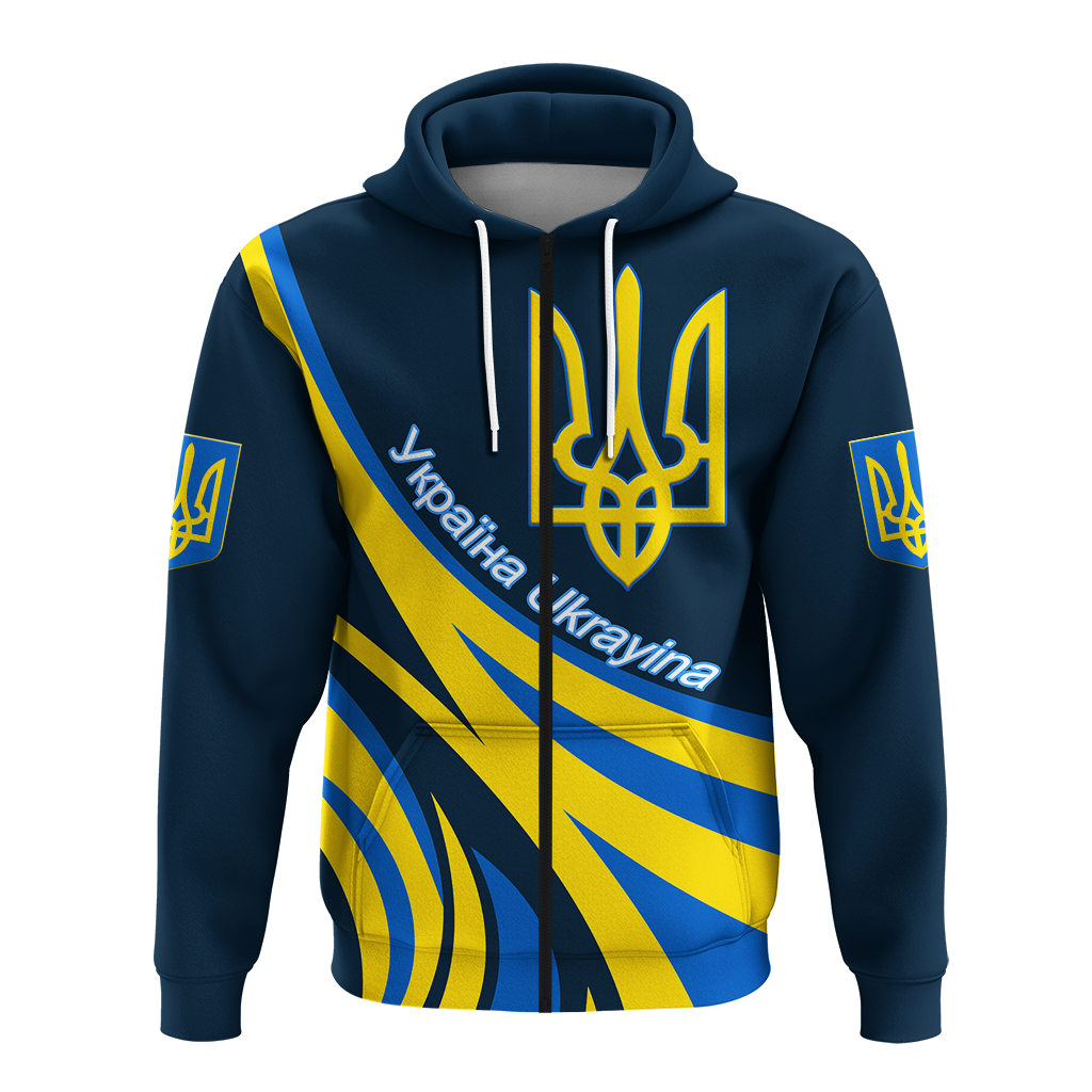 Ukraine Gold Trident Hoodie LT12