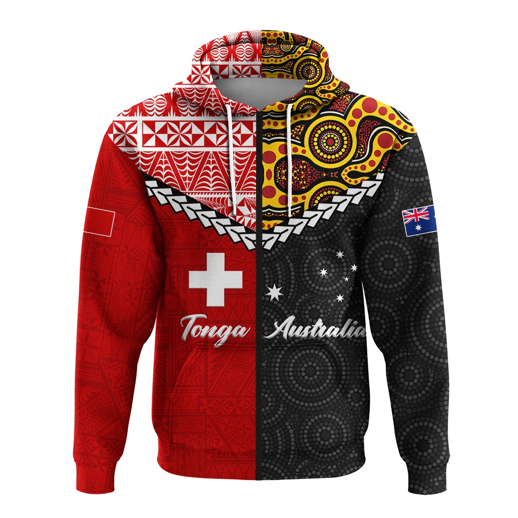 Tonga Combine Australia Aboriginal Heritage Zip Hoodie LT12