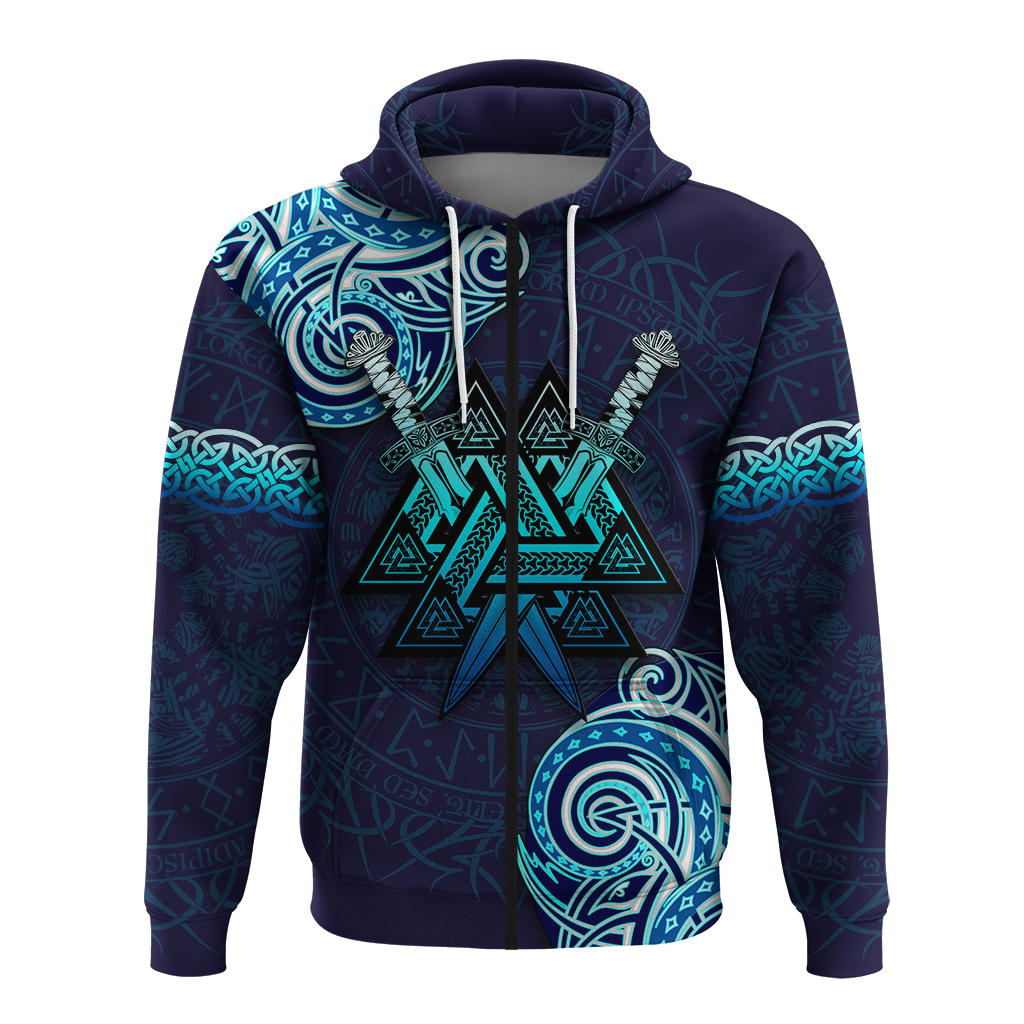 Viking Valknut Tattoo Art Hoodie LT12