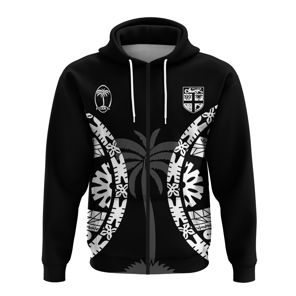 Custom Personalised Fiji Rugby Sevens Fijian Tapa Pattern Hoodie LT12