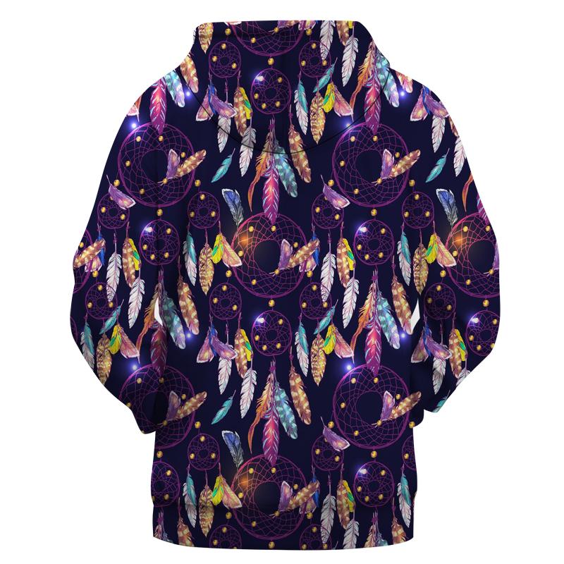 Purple Dreamcatcher Native American All Over Hoodie LT10
