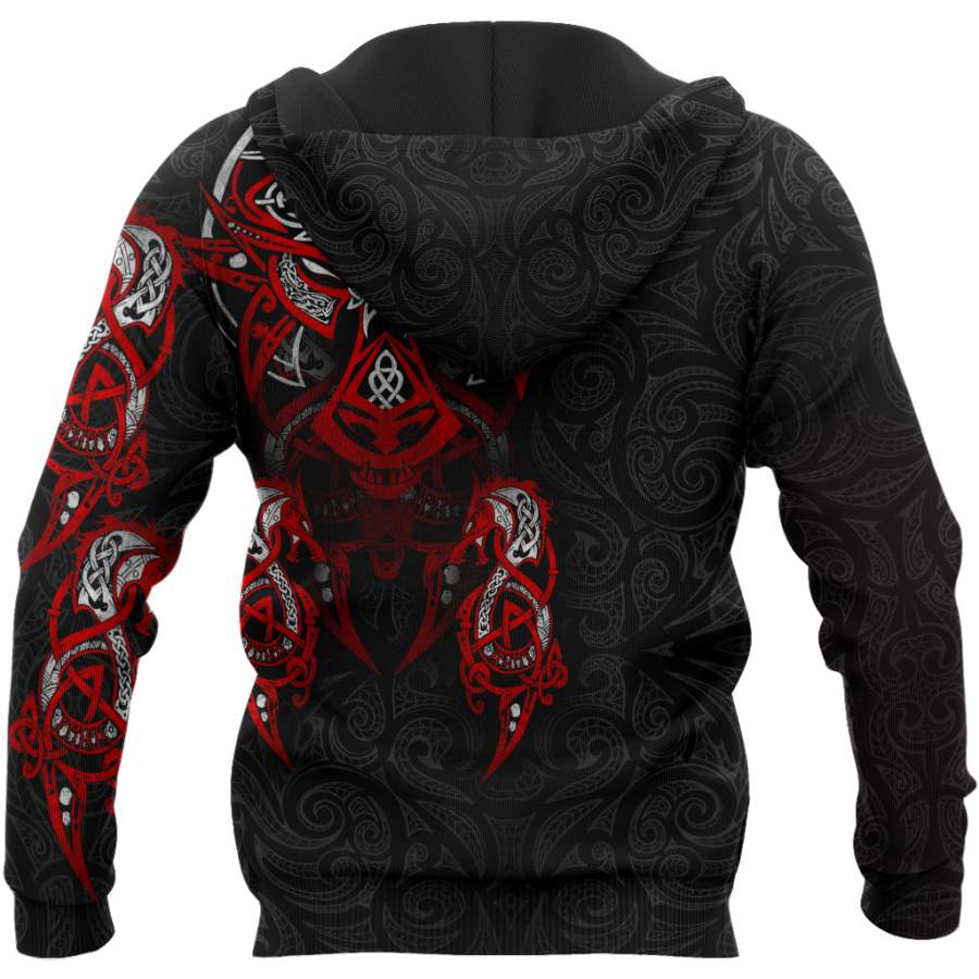 Viking Clothing Viking Tattoo Dragon Hoodie RLT12