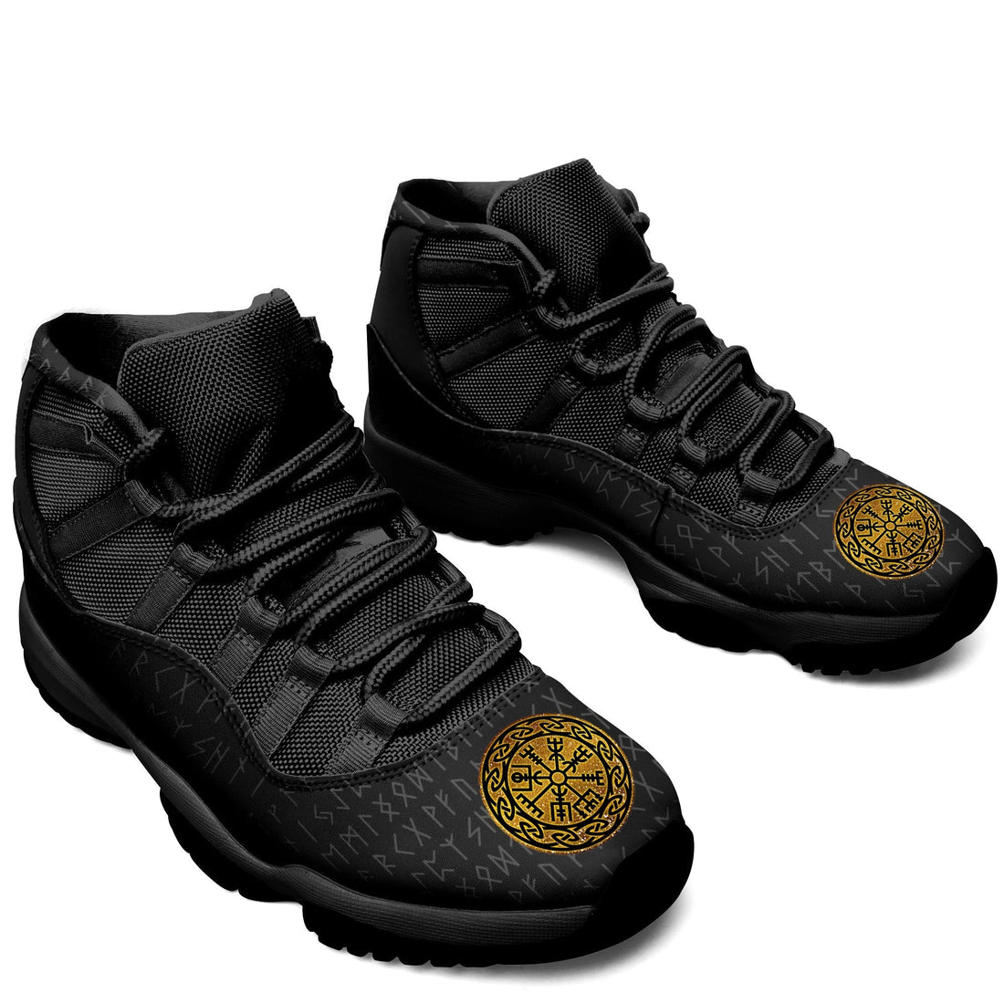 Viking Shoes - Viking Golden Vegvisir Sneakers J.11 RLT12