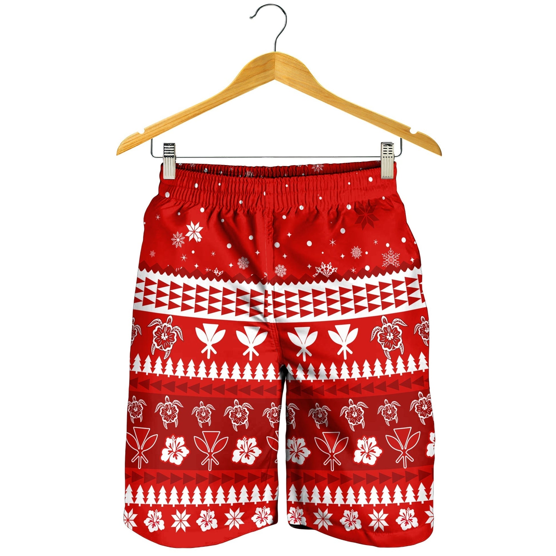 Mele Kalikimaka Men Shorts No Santa Claus Hawaii Christmas LT13