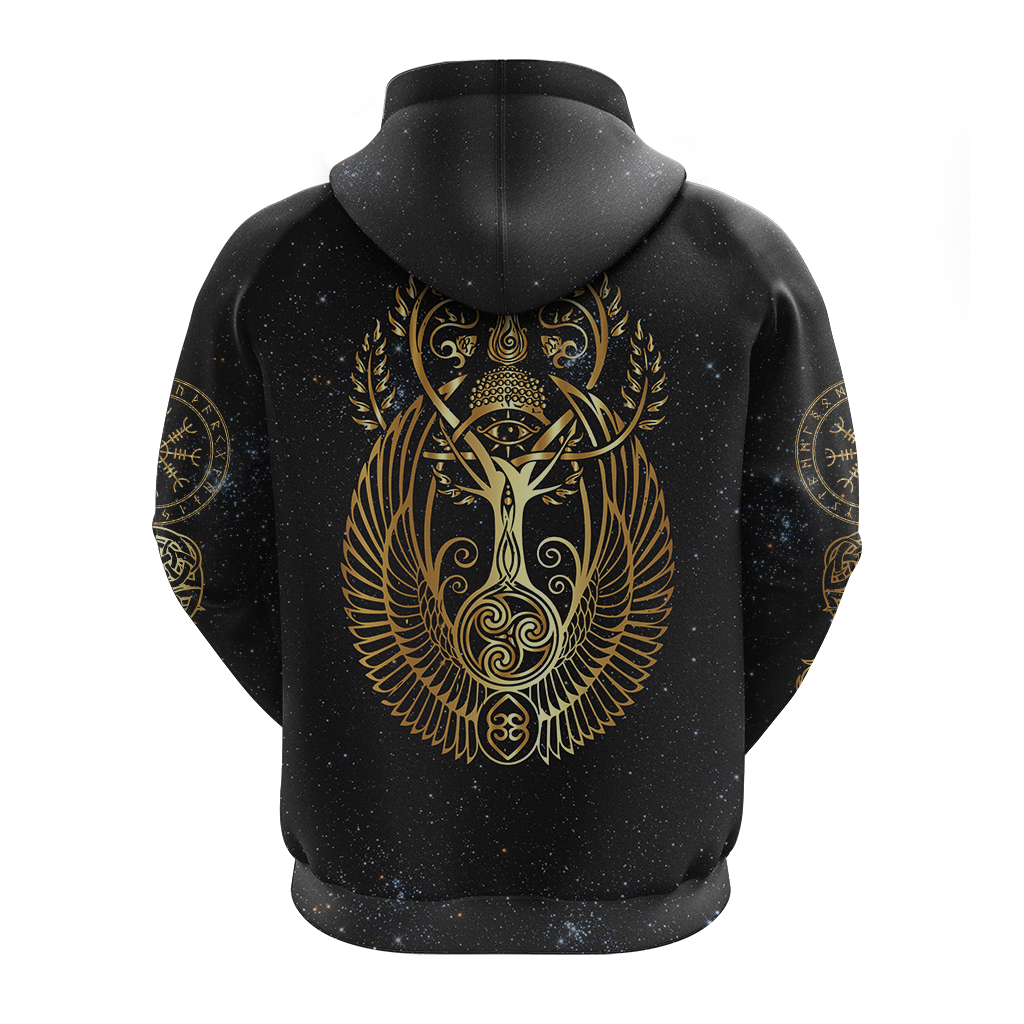 Viking Yggdrasil Tree Of Life Odin Hoodie LT12